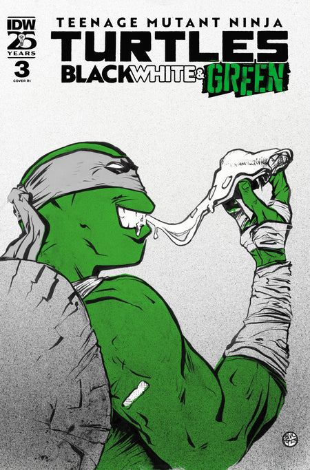 Stock photo of Teenage Mutant Ninja Turtles: Black, White, And Green #3 Variant RI 1:10 Pope Foil Variant IDW Publishing Comics sold by Stronghold Collectibles of Acadiana, Lafayette, Louisiana