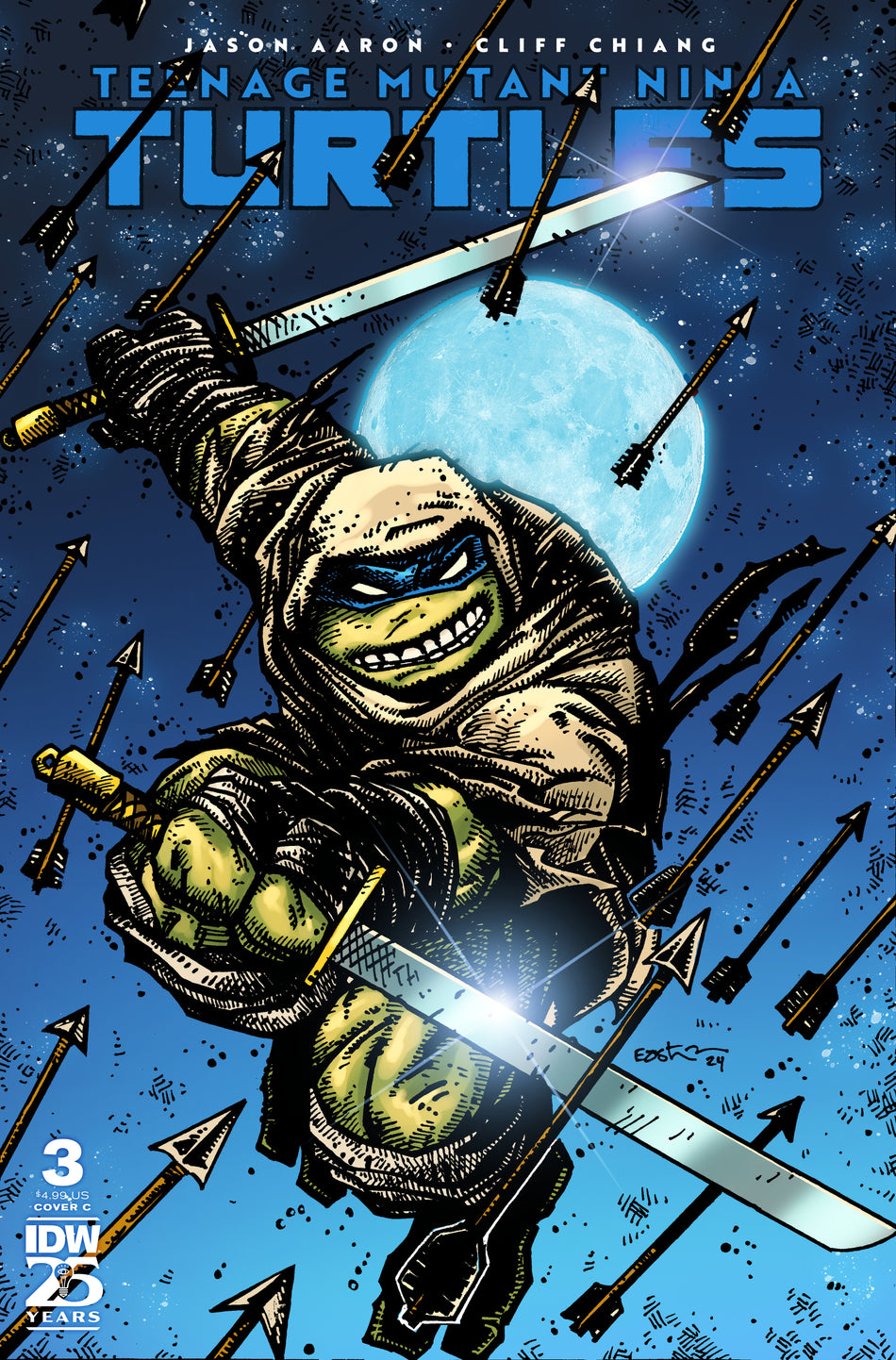 Stock Photo of Teenage Mutant Ninja Turtles (2024) #3 Variant C Kevin Eastman IDW Publishing Comics sold by Stronghold Collectibles of Acadiana Lafayette, LA