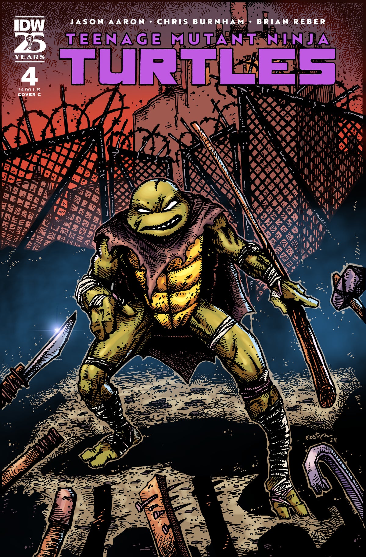 Stock Photo of Teenage Mutant Ninja Turtles (2024) #4 Variant C Kevin Eastman IDW Publishing Comics sold by Stronghold Collectibles of Acadiana Lafayette, LA