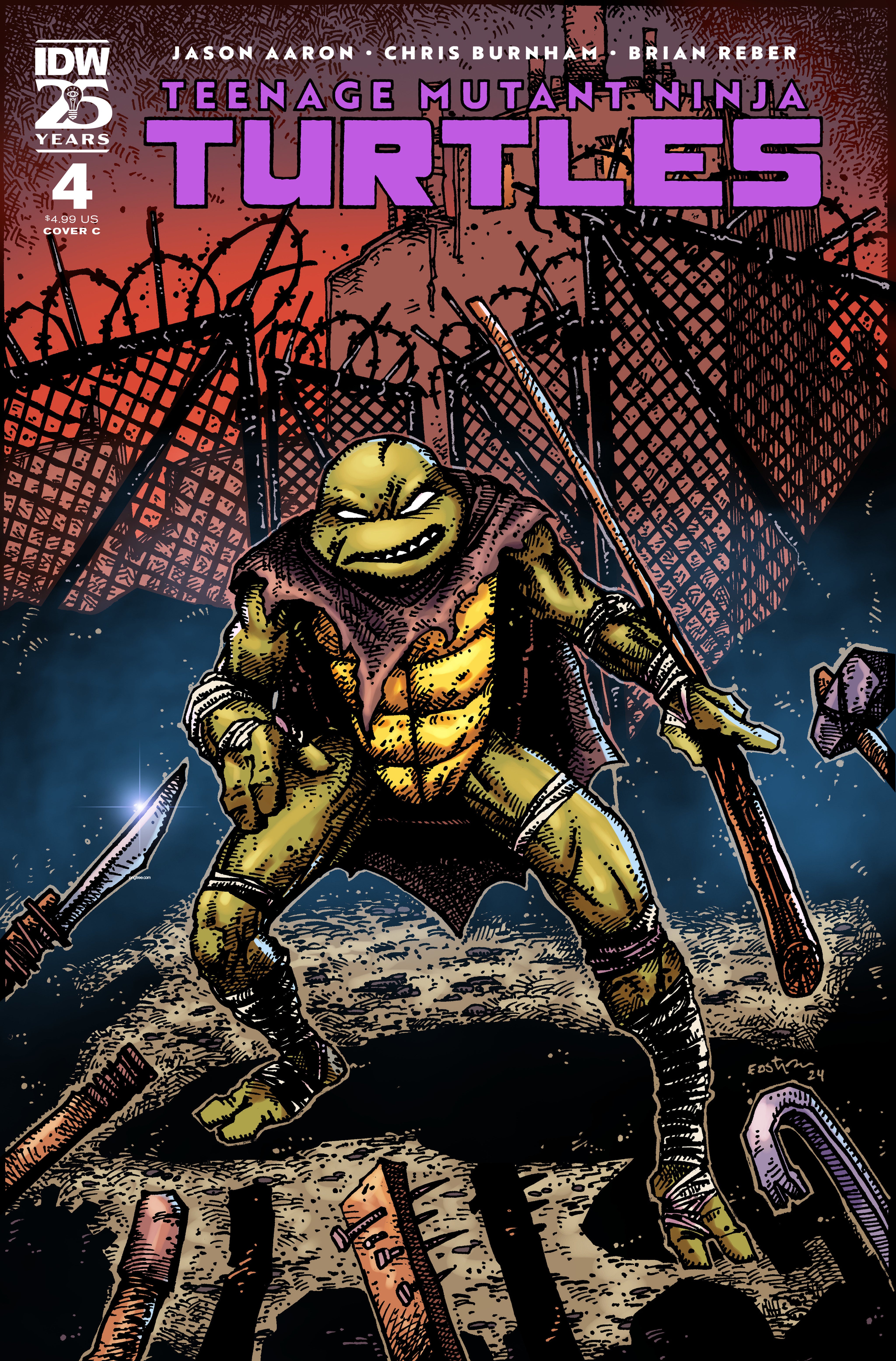 Stock Photo of Teenage Mutant Ninja Turtles (2024) #4 Variant C Kevin Eastman IDW Publishing Comics sold by Stronghold Collectibles of Acadiana Lafayette, LA