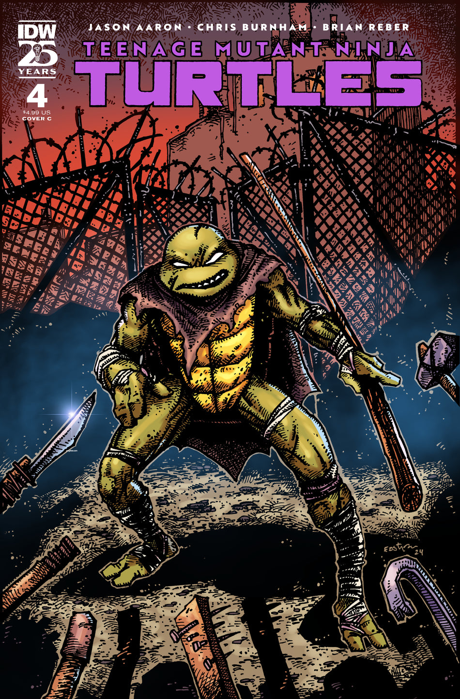 Stock Photo of Teenage Mutant Ninja Turtles (2024) #4 Variant C Kevin Eastman IDW Publishing Comics sold by Stronghold Collectibles of Acadiana Lafayette, LA