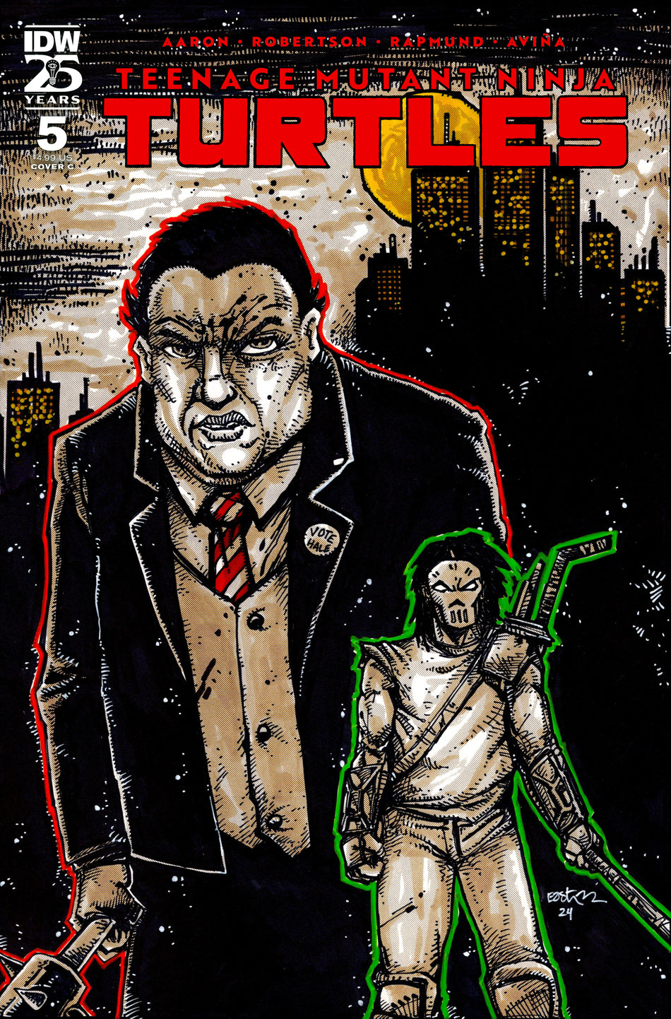 Stock Photo of Teenage Mutant Ninja Turtles (2024) #5 Variant C Kevin Eastman IDW Publishing Comics sold by Stronghold Collectibles of Acadiana Lafayette, LA