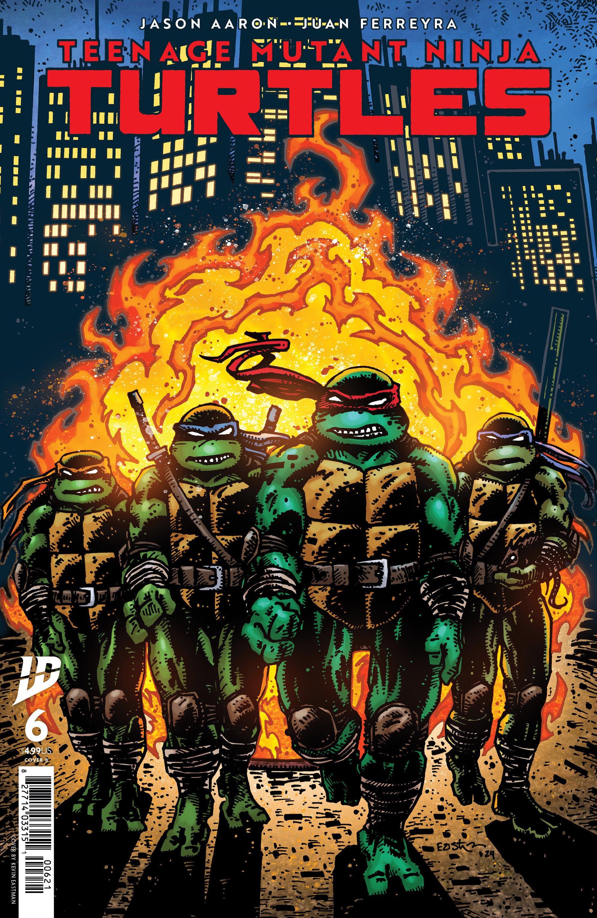 Stock Photo of Teenage Mutant Ninja Turtles #6 Variant B Kevin Eastman IDW Publishing Comics sold by Stronghold Collectibles of Acadiana Lafayette, LA