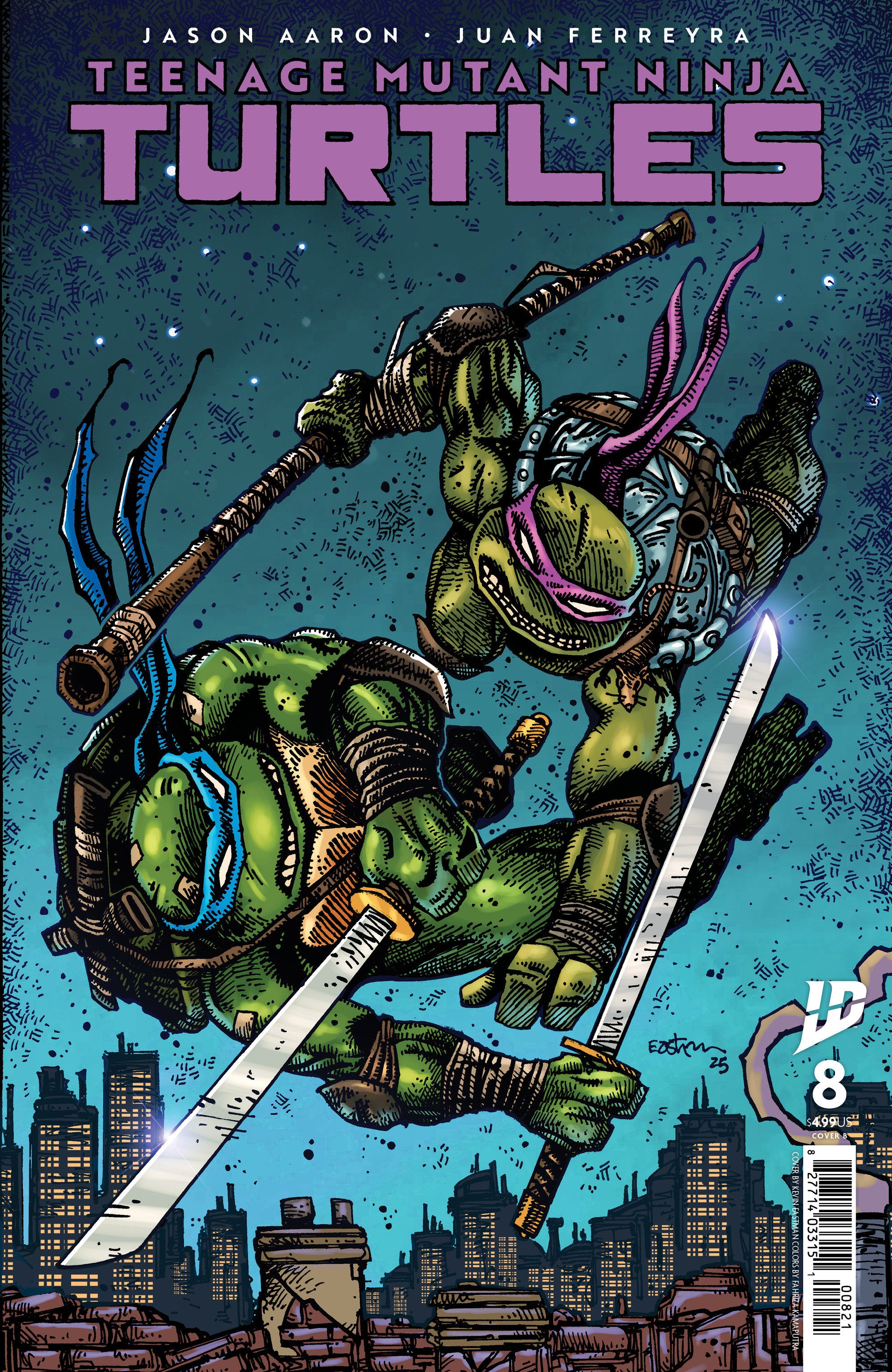 Stock Photo of Teenage Mutant Ninja Turtles #8 Variant B Kevin Eastman IDW Publishing Comics sold by Stronghold Collectibles of Acadiana Lafayette, LA