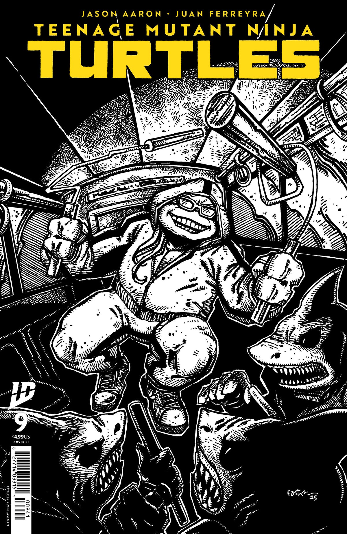 Stock Photo of Teenage Mutant Ninja Turtles #9 1:10 Variant Eastman Black & White IDW Publishing Comics sold by Stronghold Collectibles of Acadiana Lafayette, LA