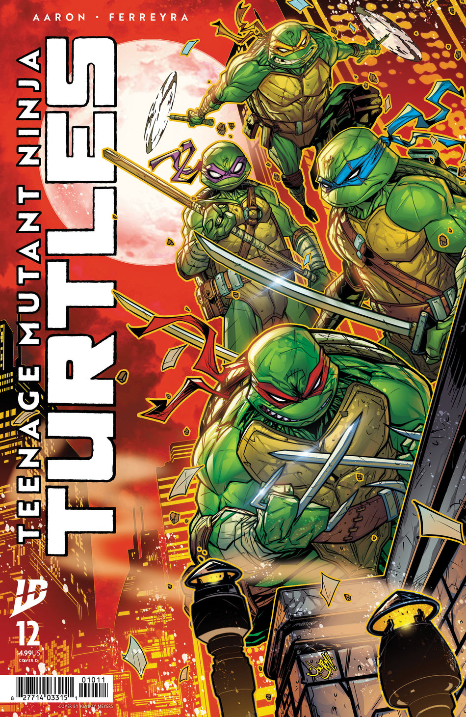 Stock Photo of Teenage Mutant Ninja Turtles #12 Variant D Meyers IDW Publishing Comics sold by Stronghold Collectibles of Acadiana Lafayette, LA