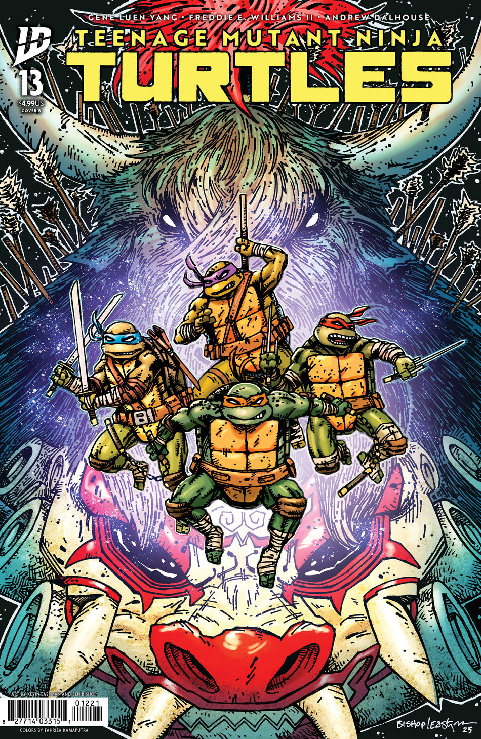 Stock Photo of  Teenage Mutant Ninja Turtles #13 Variant B (Eastman & Bishop) IDW Publishing Comics sold by Stronghold Collectibles of Acadiana Lafayette, LA