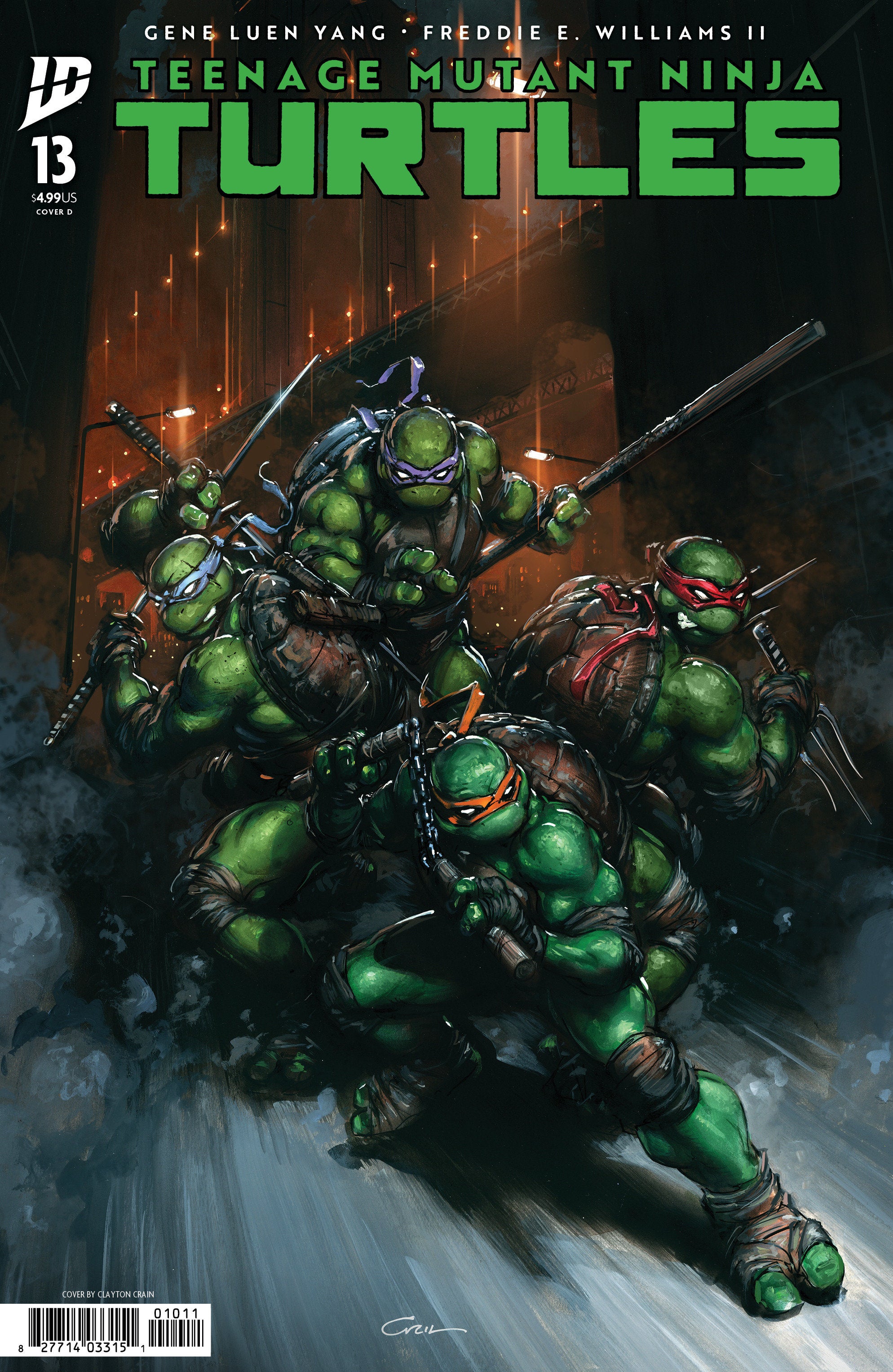 Stock Photo of  Teenage Mutant Ninja Turtles #13 Variant D (Crain) IDW Publishing Comics sold by Stronghold Collectibles of Acadiana Lafayette, LA