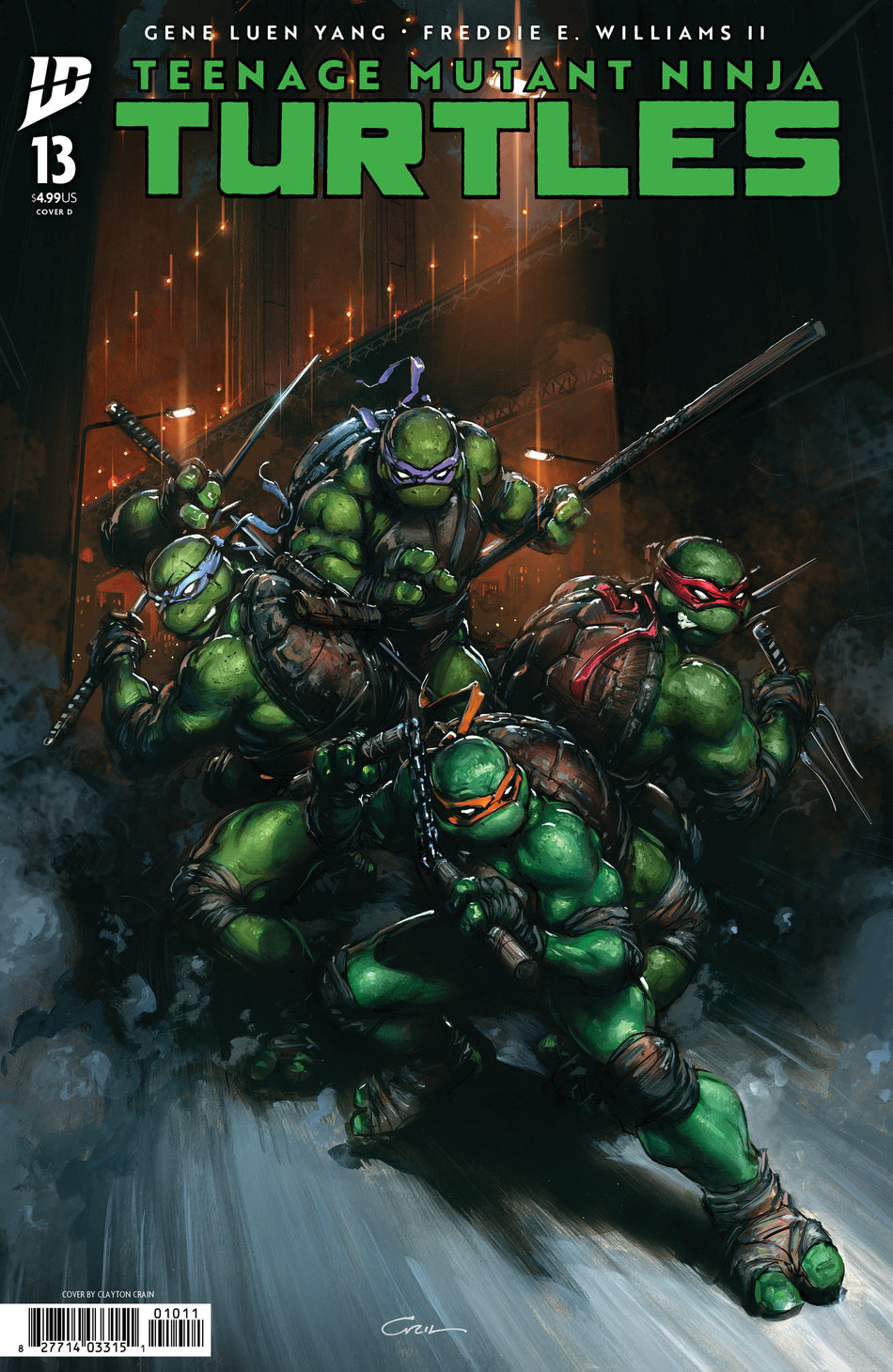 Stock Photo of  Teenage Mutant Ninja Turtles #13 Variant D (Crain) IDW Publishing Comics sold by Stronghold Collectibles of Acadiana Lafayette, LA