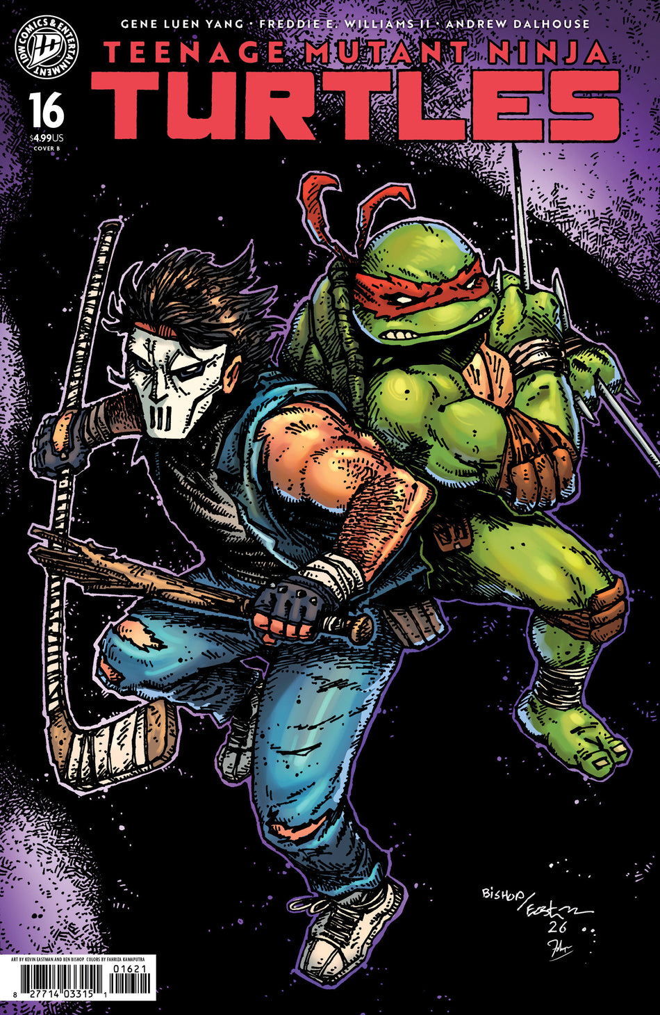 Stock Photo of  Teenage Mutant Ninja Turtles #16 Variant B (Eastman & Bishop) IDW Publishing Comics sold by Stronghold Collectibles of Acadiana Lafayette, LA