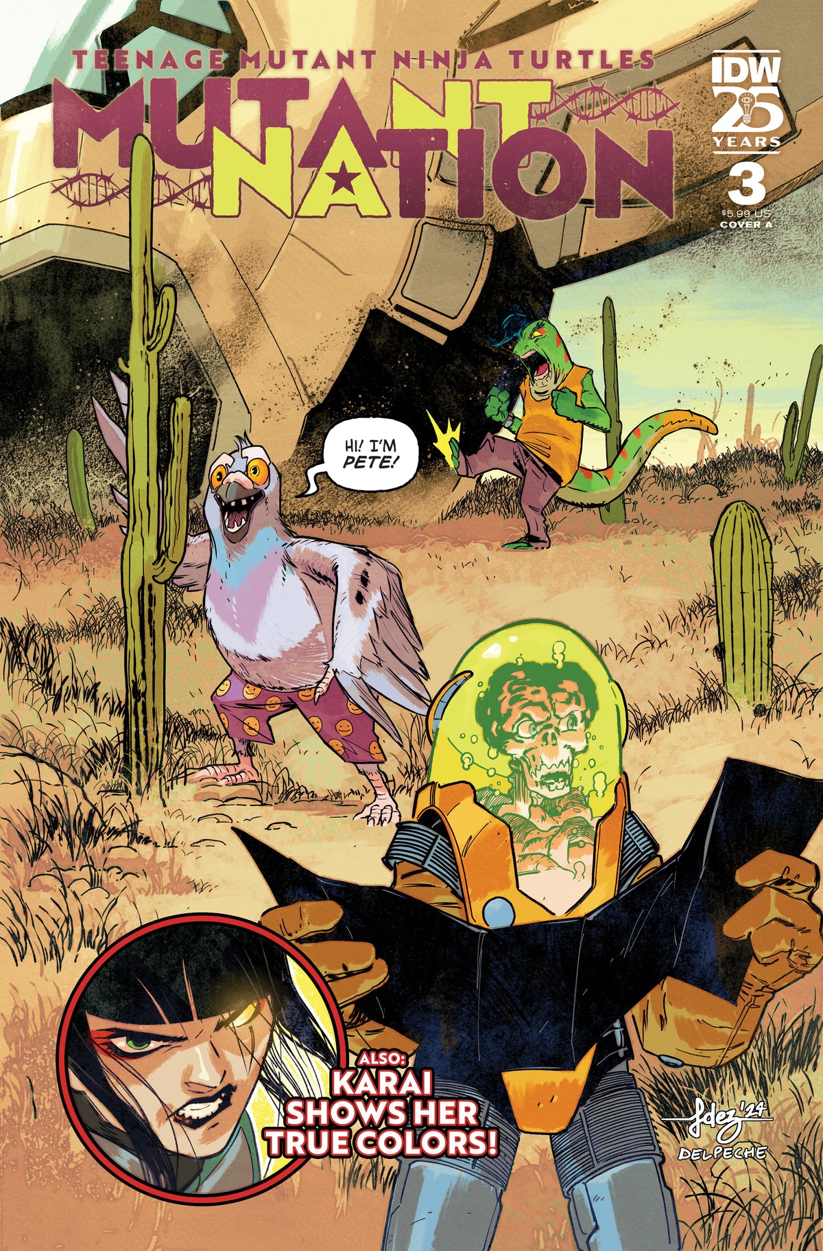Stock Photo of Teenage Mutant Ninja Turtles: Mutant Nation #3 CVR A Fernandez IDW Publishing Comics sold by Stronghold Collectibles of Acadiana Lafayette, LA