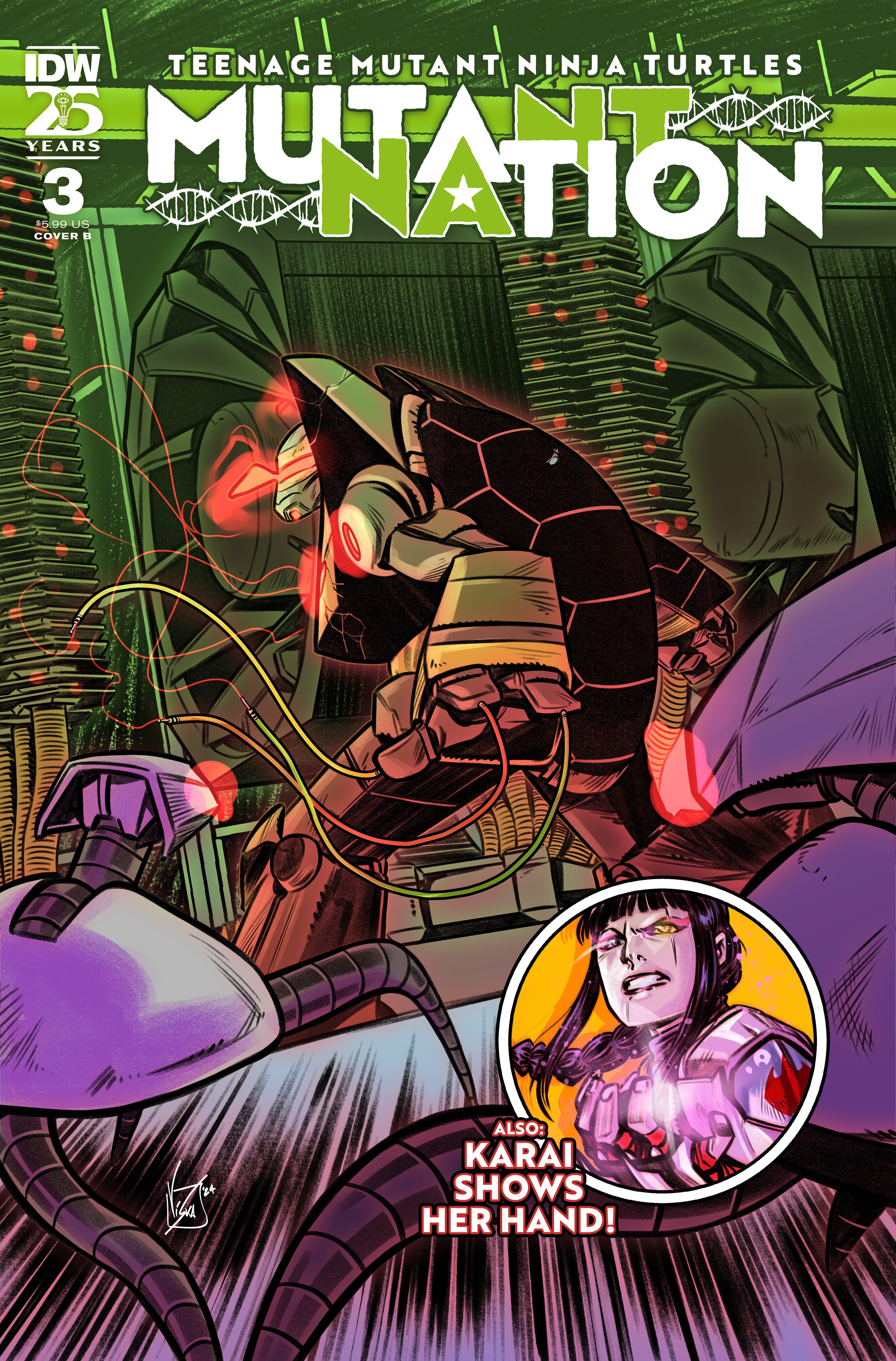 Stock Photo of Teenage Mutant Ninja Turtles: Mutant Nation #3 Variant B Federici IDW Publishing Comics sold by Stronghold Collectibles of Acadiana Lafayette, LA