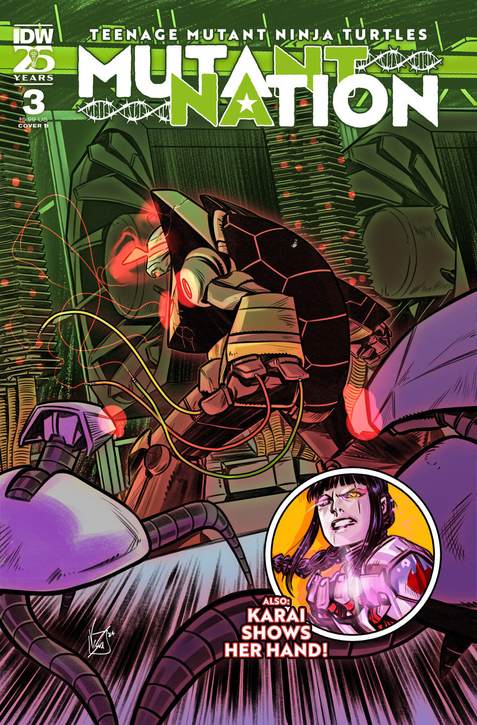 Stock Photo of Teenage Mutant Ninja Turtles: Mutant Nation #3 Variant B Federici IDW Publishing Comics sold by Stronghold Collectibles of Acadiana Lafayette, LA