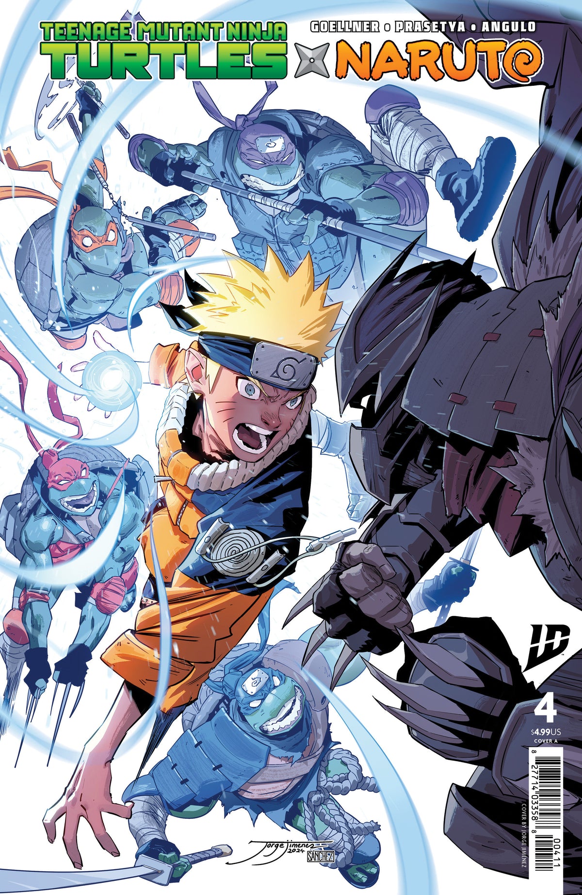 Stock Photo of Teenage Mutant Ninja Turtles X Naruto #4 CVR A Jimenez IDW Publishing Comics sold by Stronghold Collectibles of Acadiana Lafayette, LA