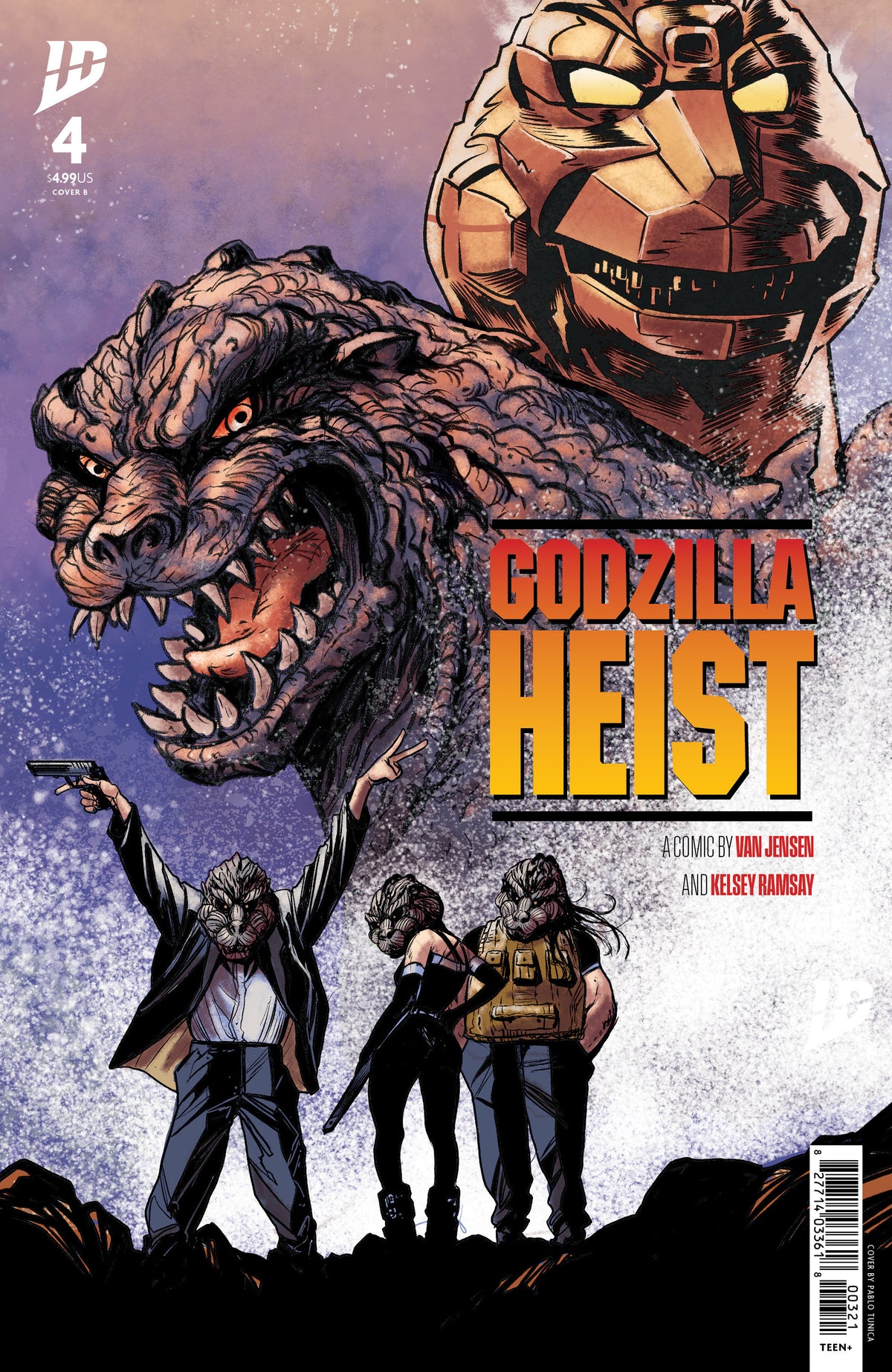 Stock Photo of Godzilla: Heist #4 Variant B Tunica Movie Poster Variant IDW Publishing Comics sold by Stronghold Collectibles of Acadiana Lafayette, LA