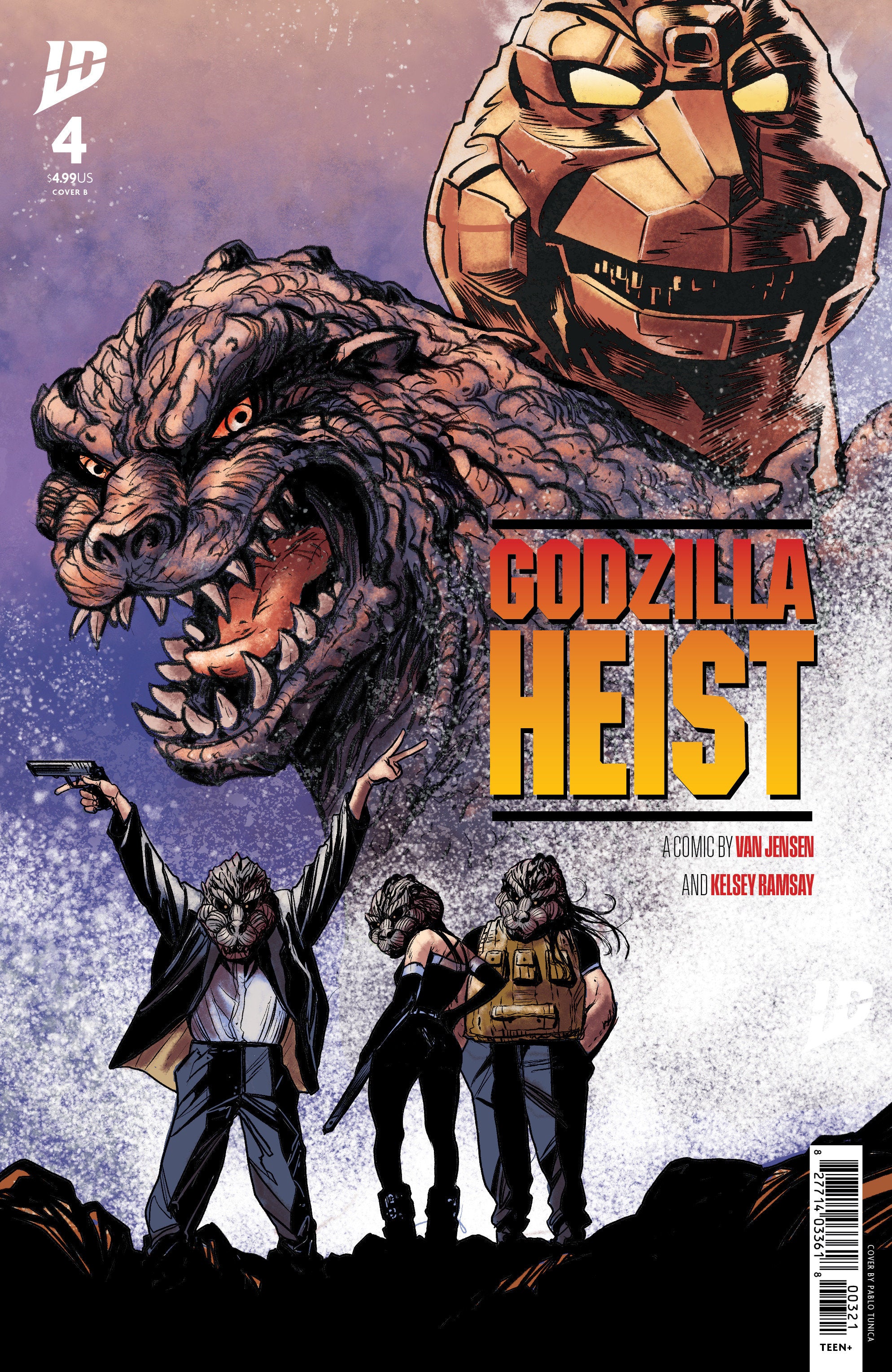 Stock Photo of Godzilla: Heist #4 Variant B Tunica Movie Poster Variant IDW Publishing Comics sold by Stronghold Collectibles of Acadiana Lafayette, LA