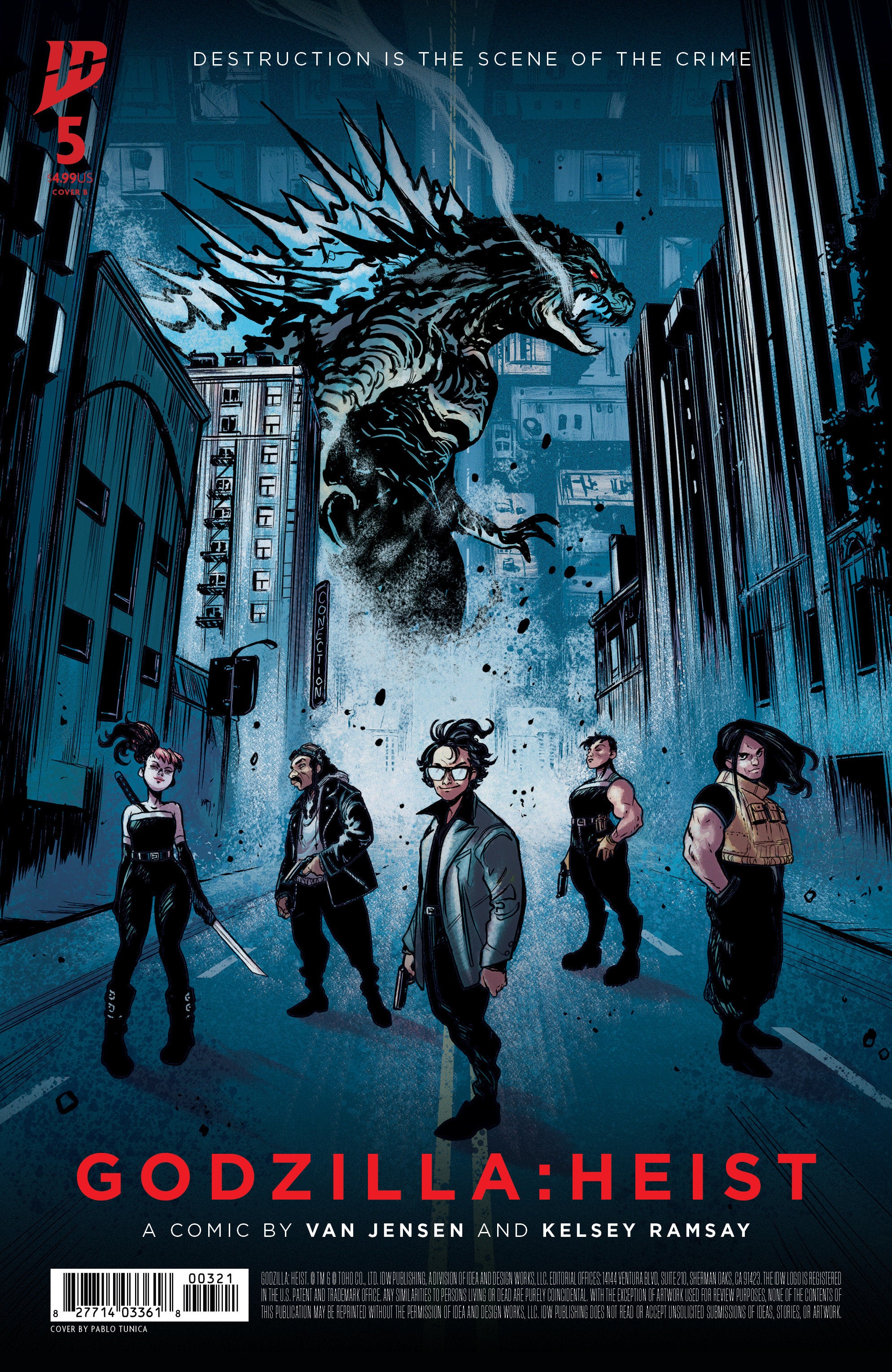 Stock Photo of Godzilla: Heist #5 Variant B Tunica Movie Poster Variant IDW Publishing Comics sold by Stronghold Collectibles of Acadiana Lafayette, LA