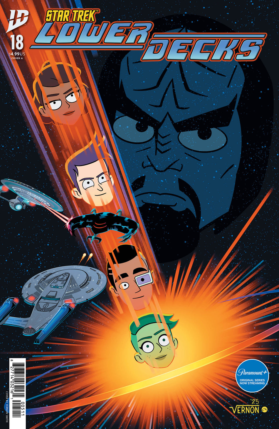 Stock Photo of  Star Trek: Lower Decks #18 Cover A (Smith) IDW Publishing Comics sold by Stronghold Collectibles of Acadiana Lafayette, LA