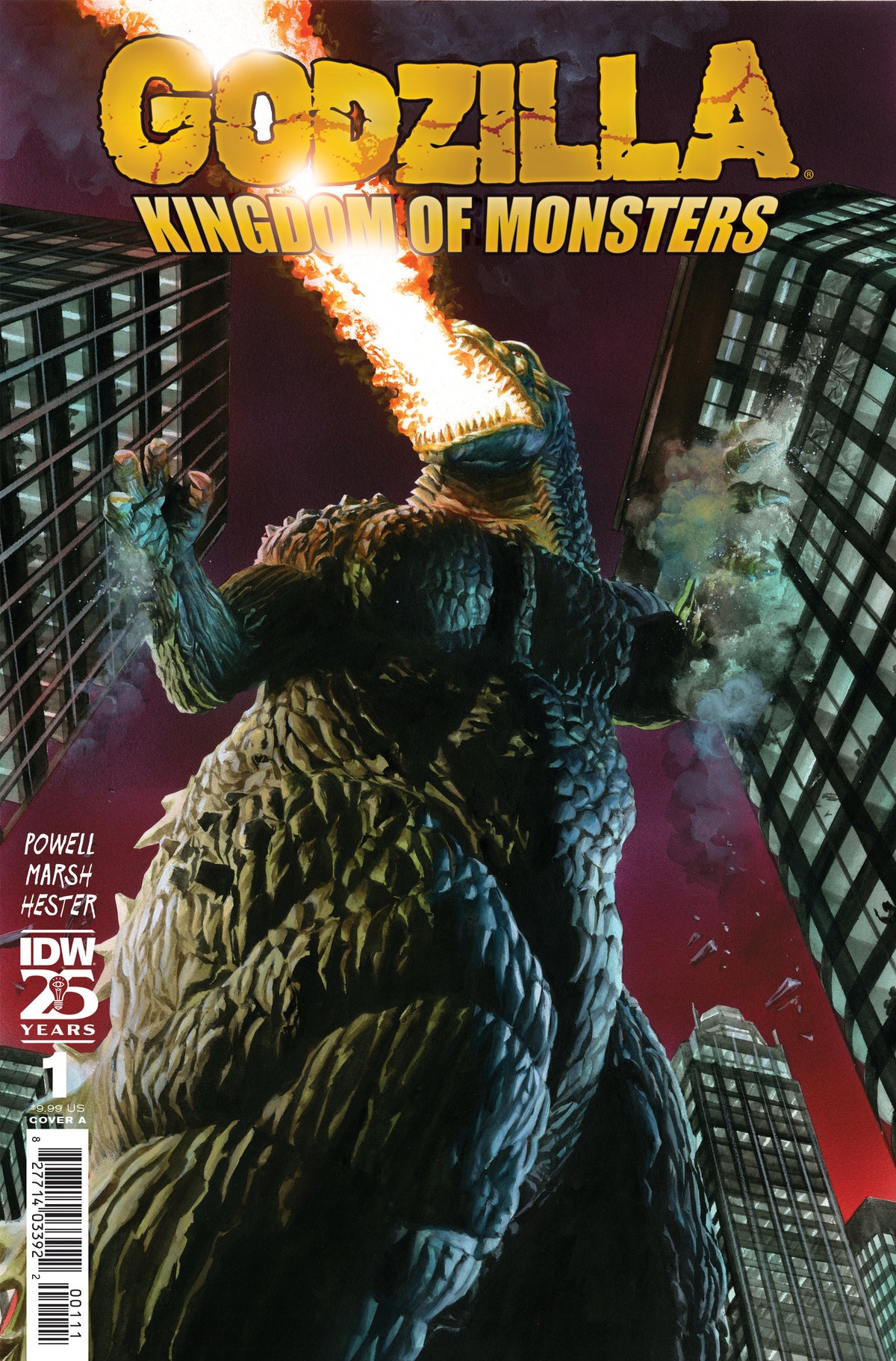 Stock Photo of Godzilla 70th Anniv Foil Kingdom of Monsters #1 IDW Publishing Comics sold by Stronghold Collectibles of Acadiana Lafayette, LA