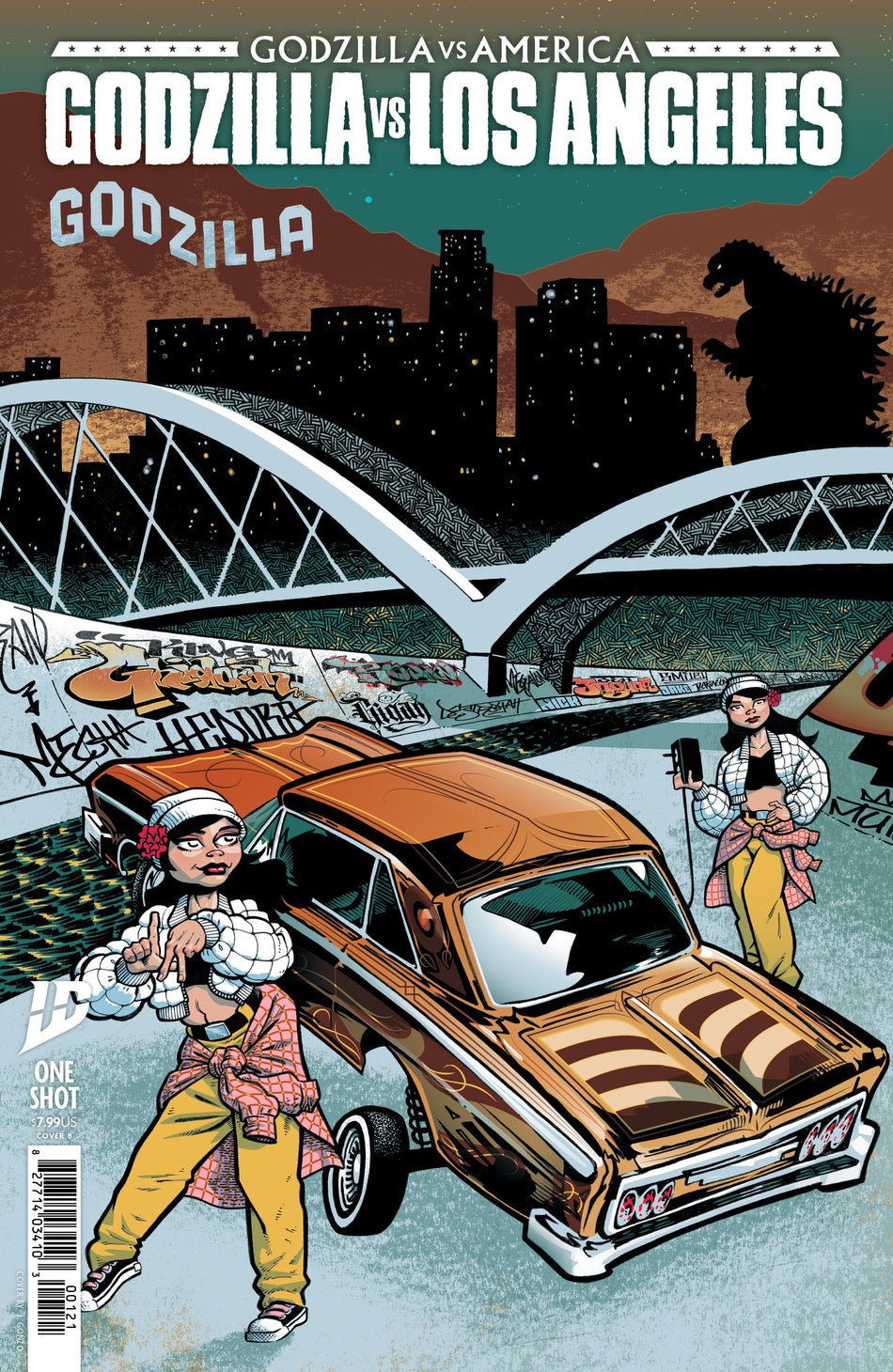 Stock Photo of Godzilla vs America Los Angeles #1 CVR B Gonzo IDW Publishing Comics sold by Stronghold Collectibles of Acadiana Lafayette, LA