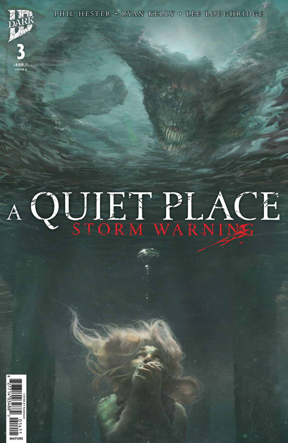 Stock Photo of  A Quiet Place: Storm Warning #3 Variant B ( Rahzzah) IDW Publishing Comics sold by Stronghold Collectibles of Acadiana Lafayette, LA