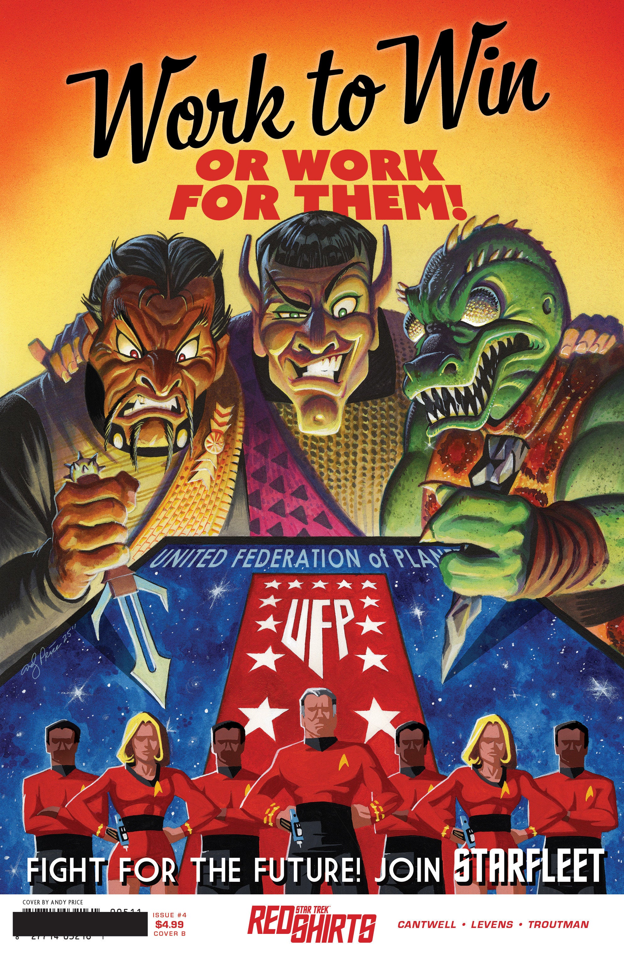 Stock Photo of Star Trek: Red Shirts #4 Variant B (Price Federation Recruitment) IDW Publishing Comics sold by Stronghold Collectibles of Acadiana Lafayette, LA