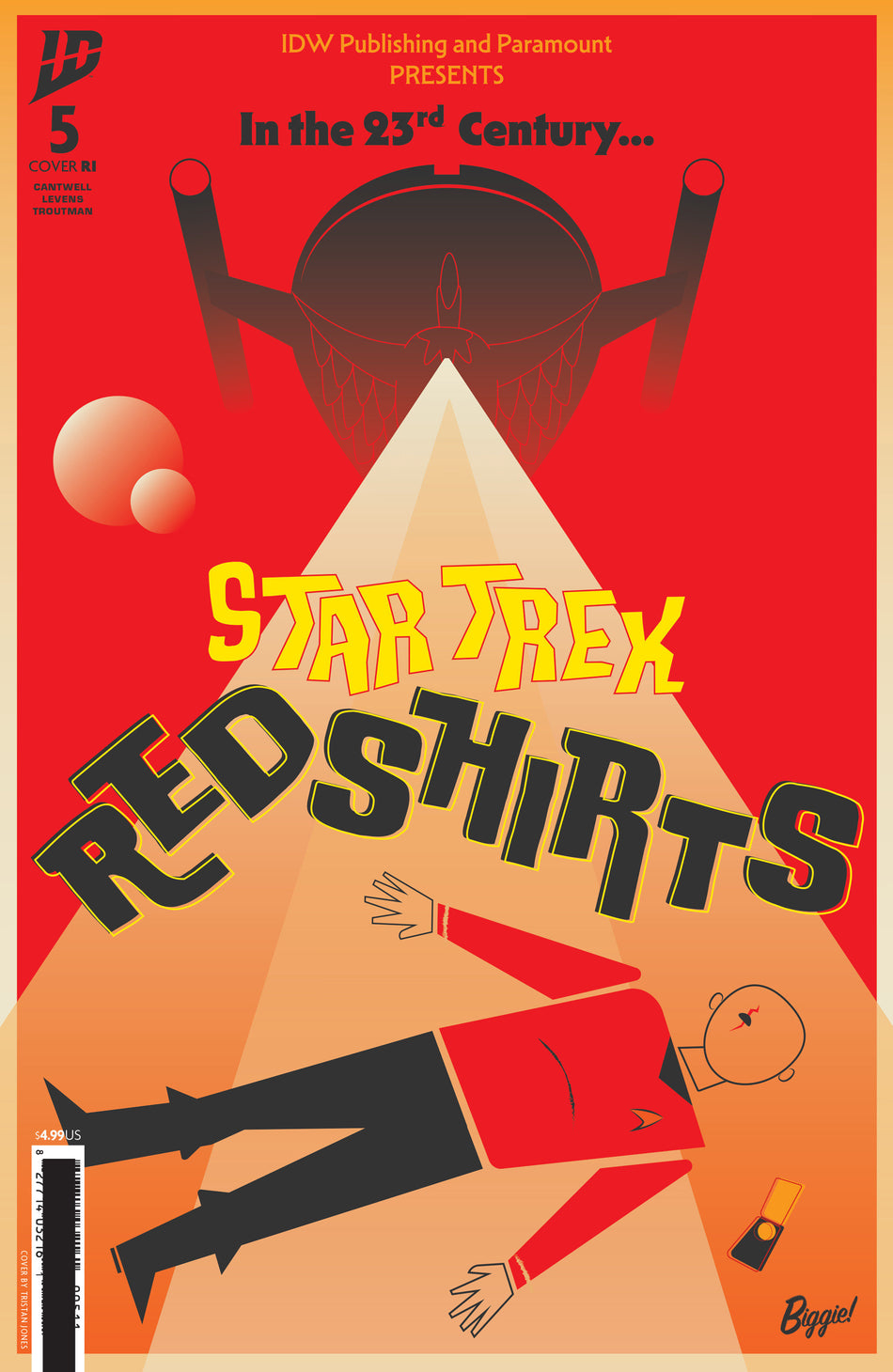 Stock Photo of  Star Trek: Red Shirts #5 Variant Ri (10) (Biggie) IDW Publishing Comics sold by Stronghold Collectibles of Acadiana Lafayette, LA