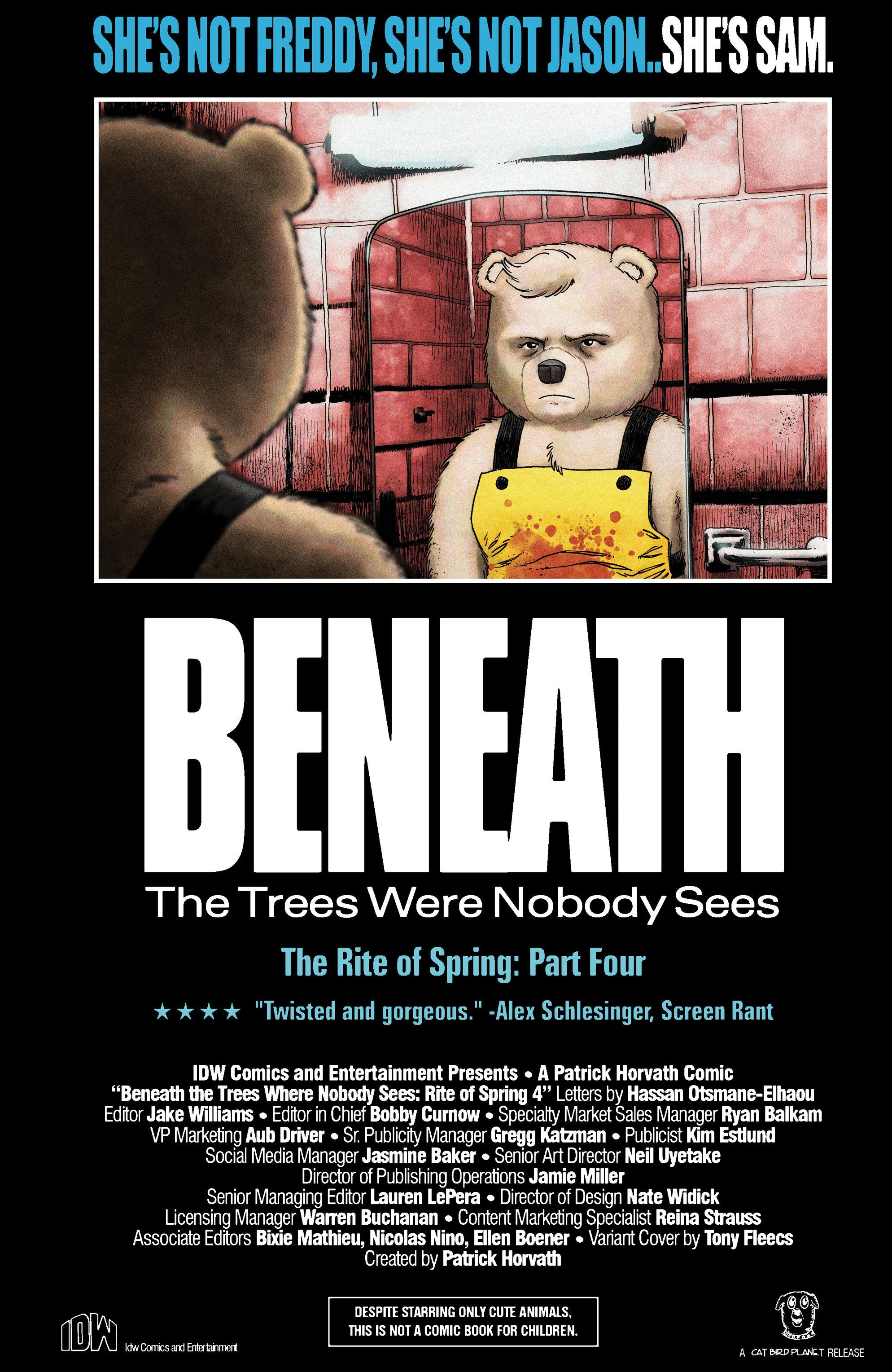 Stock Photo of Beneath the Trees Where Nobody Sees: Rite of Spring #4 Variant B Fleecs Movie Homage Cover IDW Publishing Comics sold by Stronghold Collectibles of Acadiana Lafayette, LA