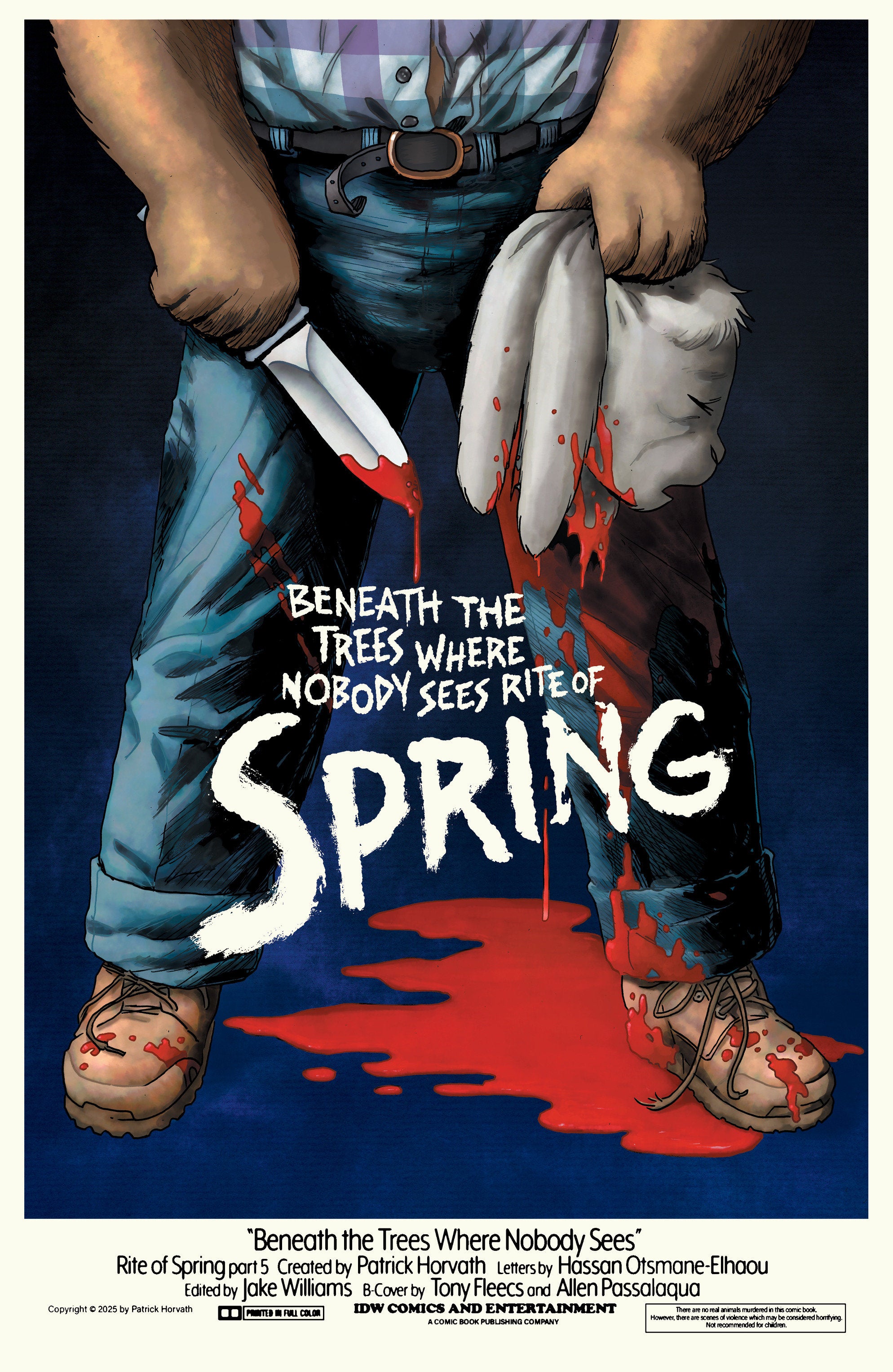 Stock Photo of  Beneath The Trees Where Nobody Sees: Rite Of Spring #5 Variant B (Fleecs Movie Homage Cover) IDW Publishing Comics sold by Stronghold Collectibles of Acadiana Lafayette, LA