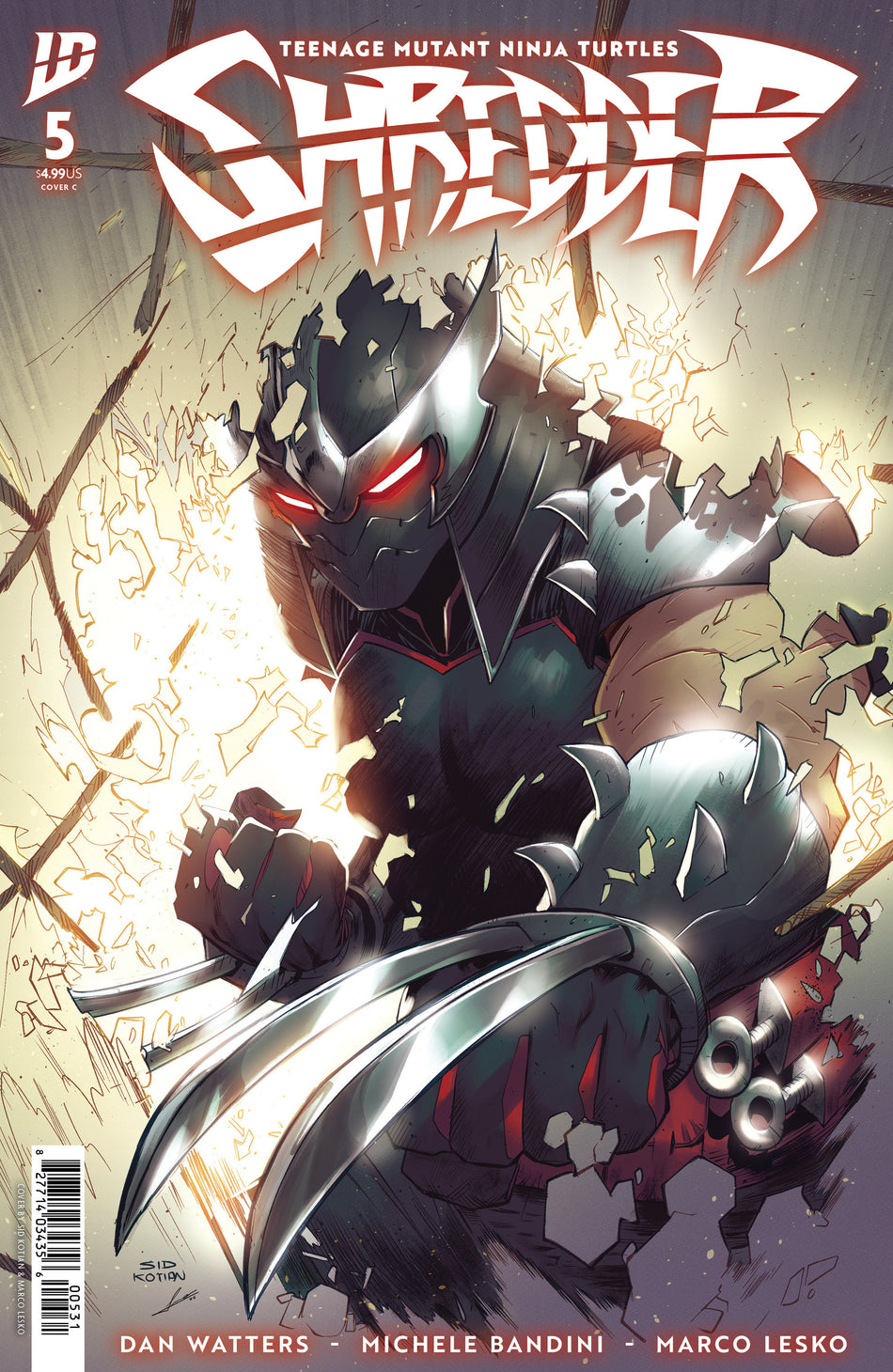 Stock Photo of  Teenage Mutant Ninja Turtles: Shredder #5 Variant C (Kotian) IDW Publishing Comics sold by Stronghold Collectibles of Acadiana Lafayette, LA