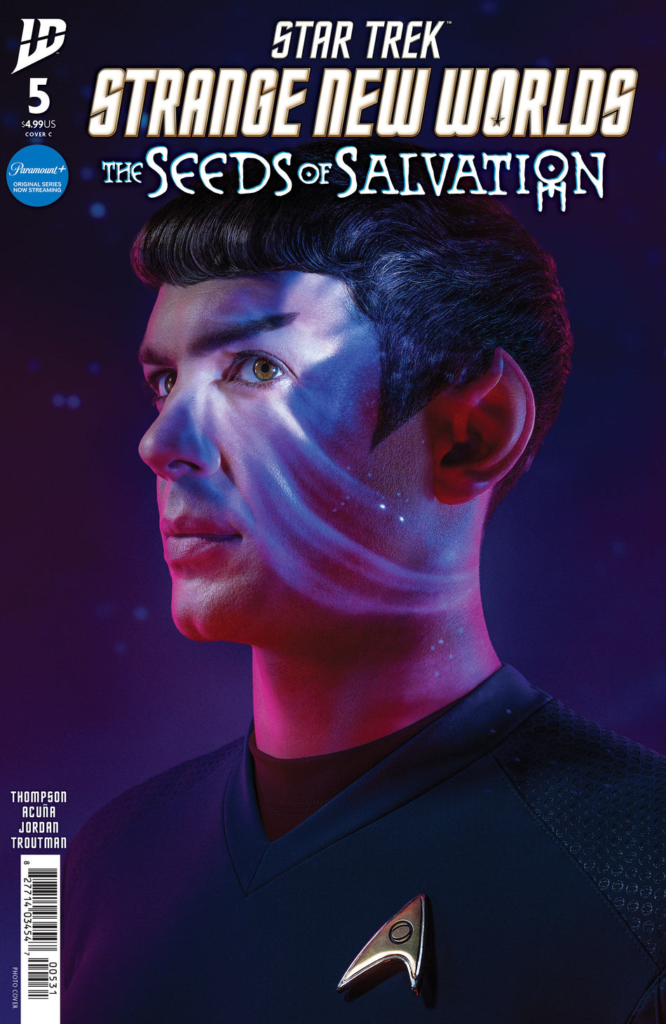 Stock Photo of  Star Trek: Strange New Worlds  The Seeds Of Salvation #5 Variant C (Photo Variant) IDW Publishing Comics sold by Stronghold Collectibles of Acadiana Lafayette, LA