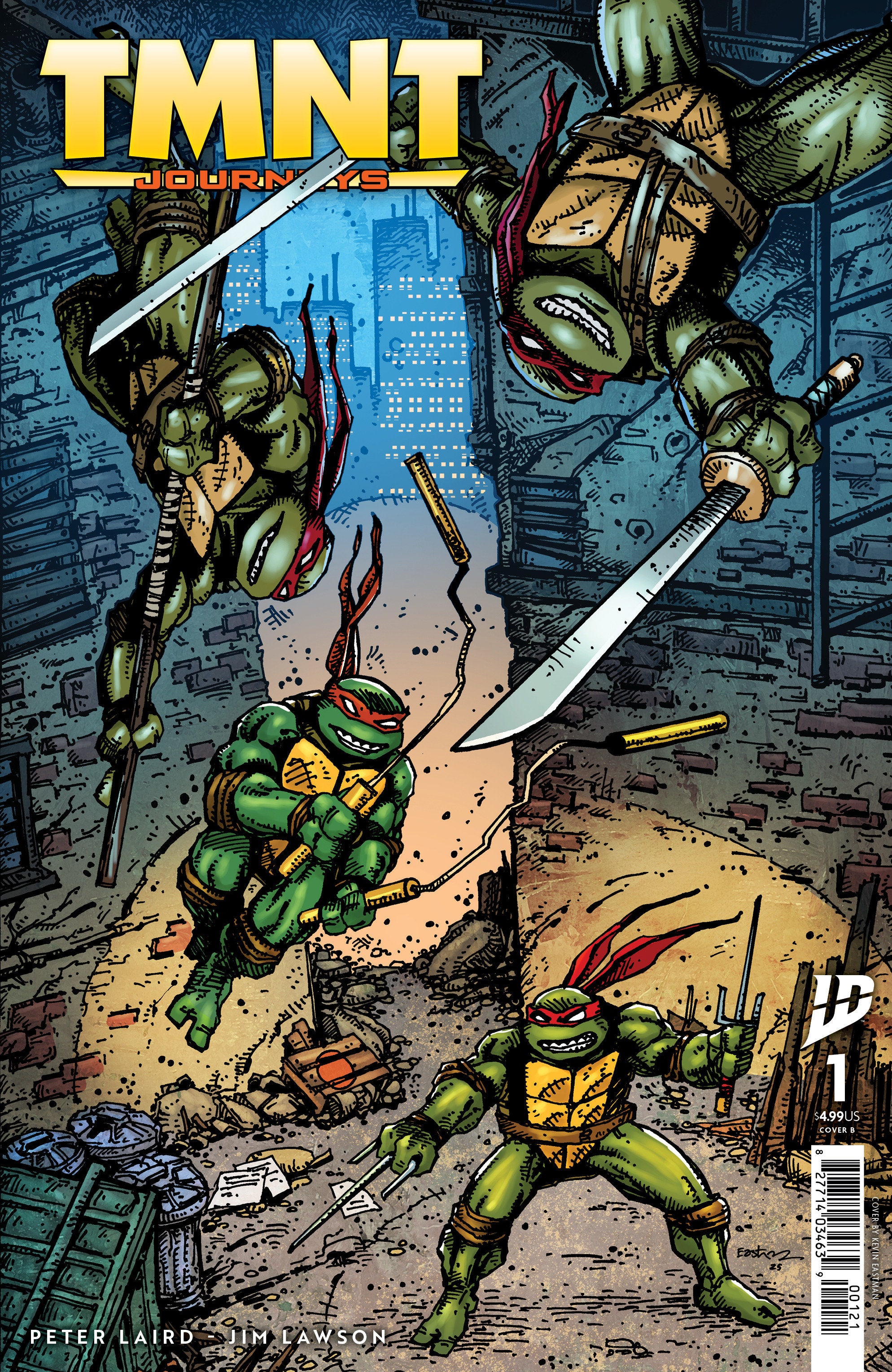 Stock Photo of Teenage Mutant Ninja Turtles: Journeys #1 Variant B Kevin Eastman IDW Publishing Comics sold by Stronghold Collectibles of Acadiana Lafayette, LA