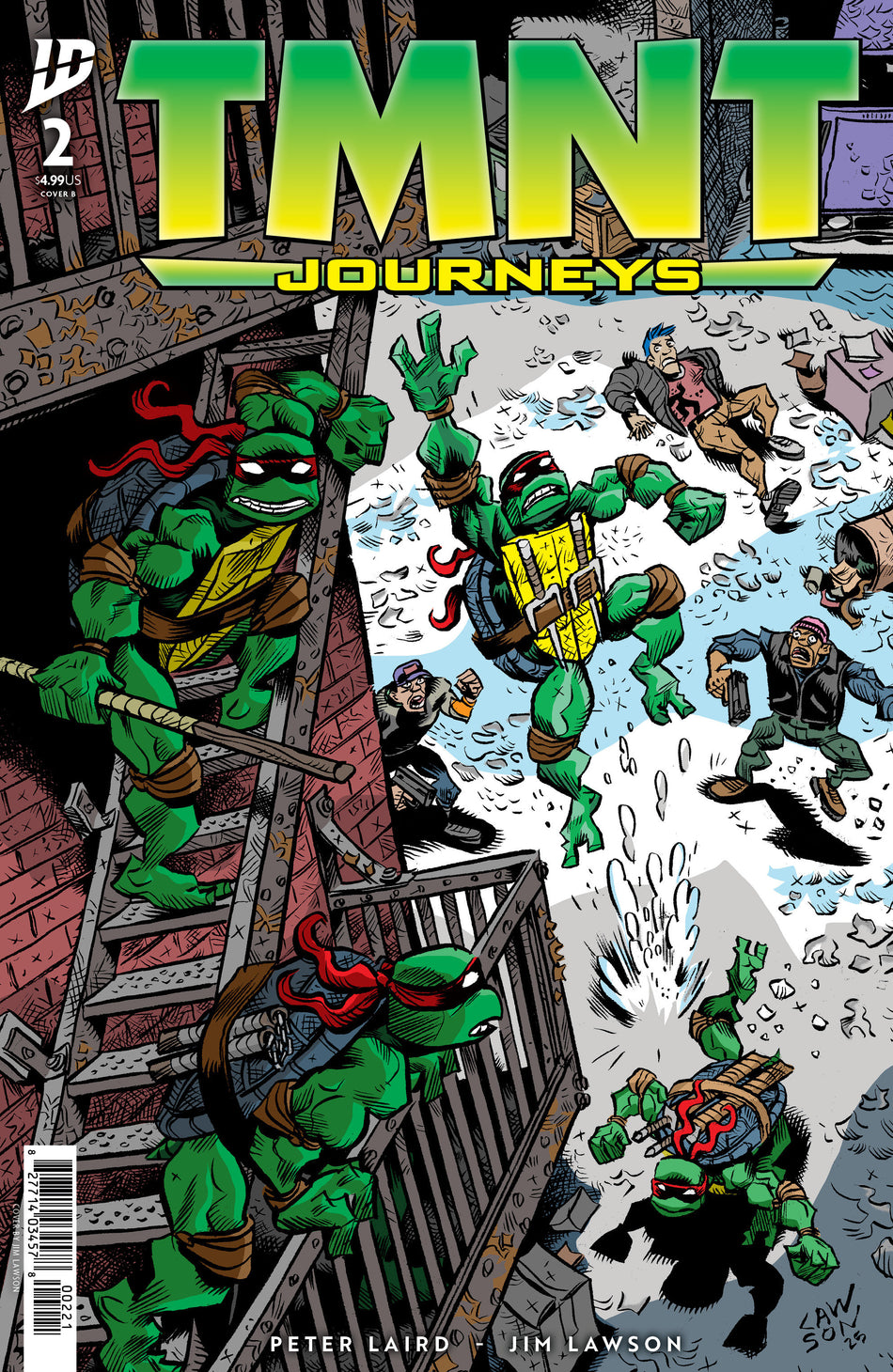 Stock Photo of Teenage Mutant Ninja Turtles: Journeys #2 Variant B Lawson IDW Publishing Comics sold by Stronghold Collectibles of Acadiana Lafayette, LA