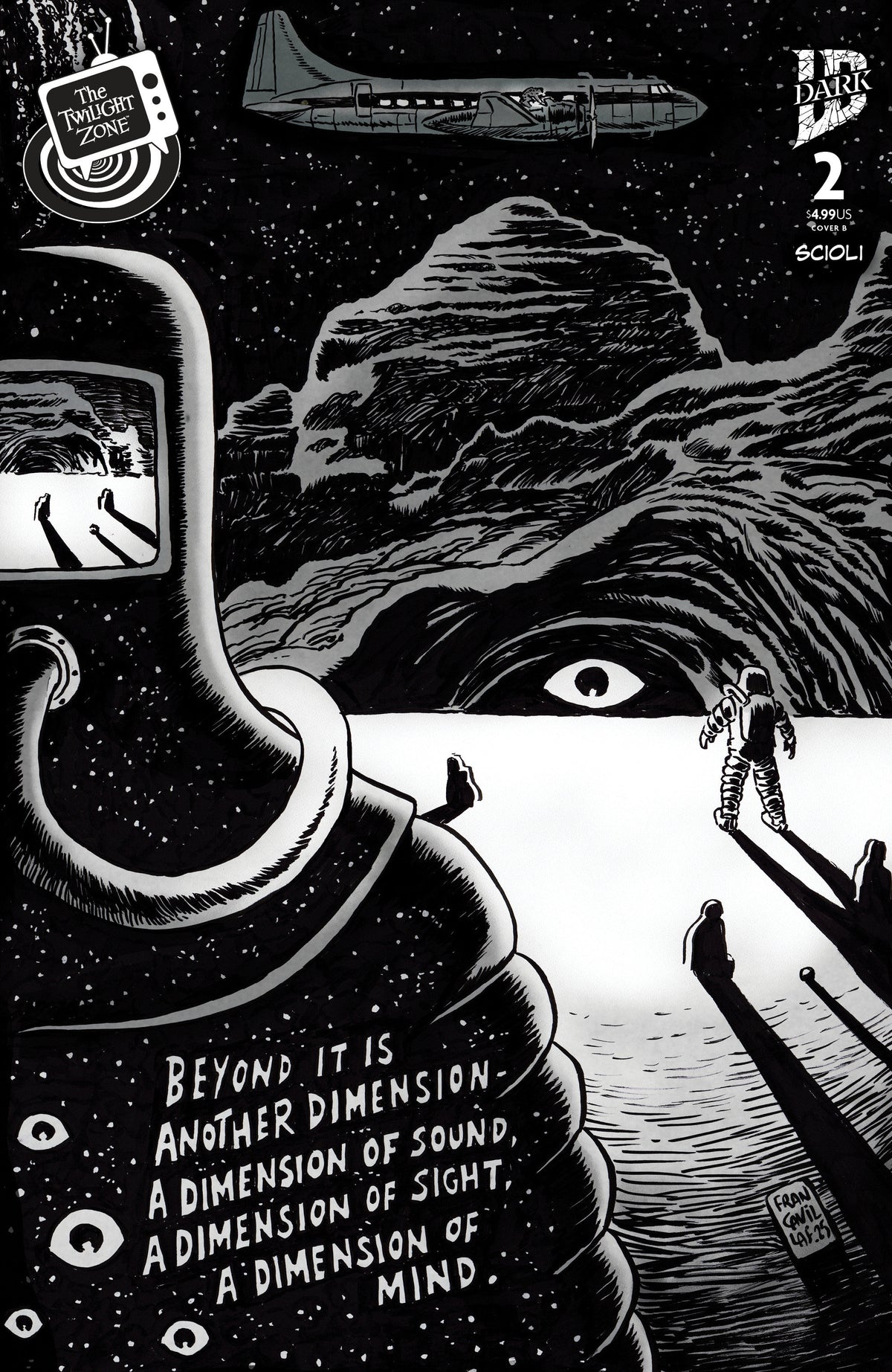 Stock Photo of  The Twilight Zone #2 Variant B (Francavilla Connecting Cover) IDW Publishing Comics sold by Stronghold Collectibles of Acadiana Lafayette, LA
