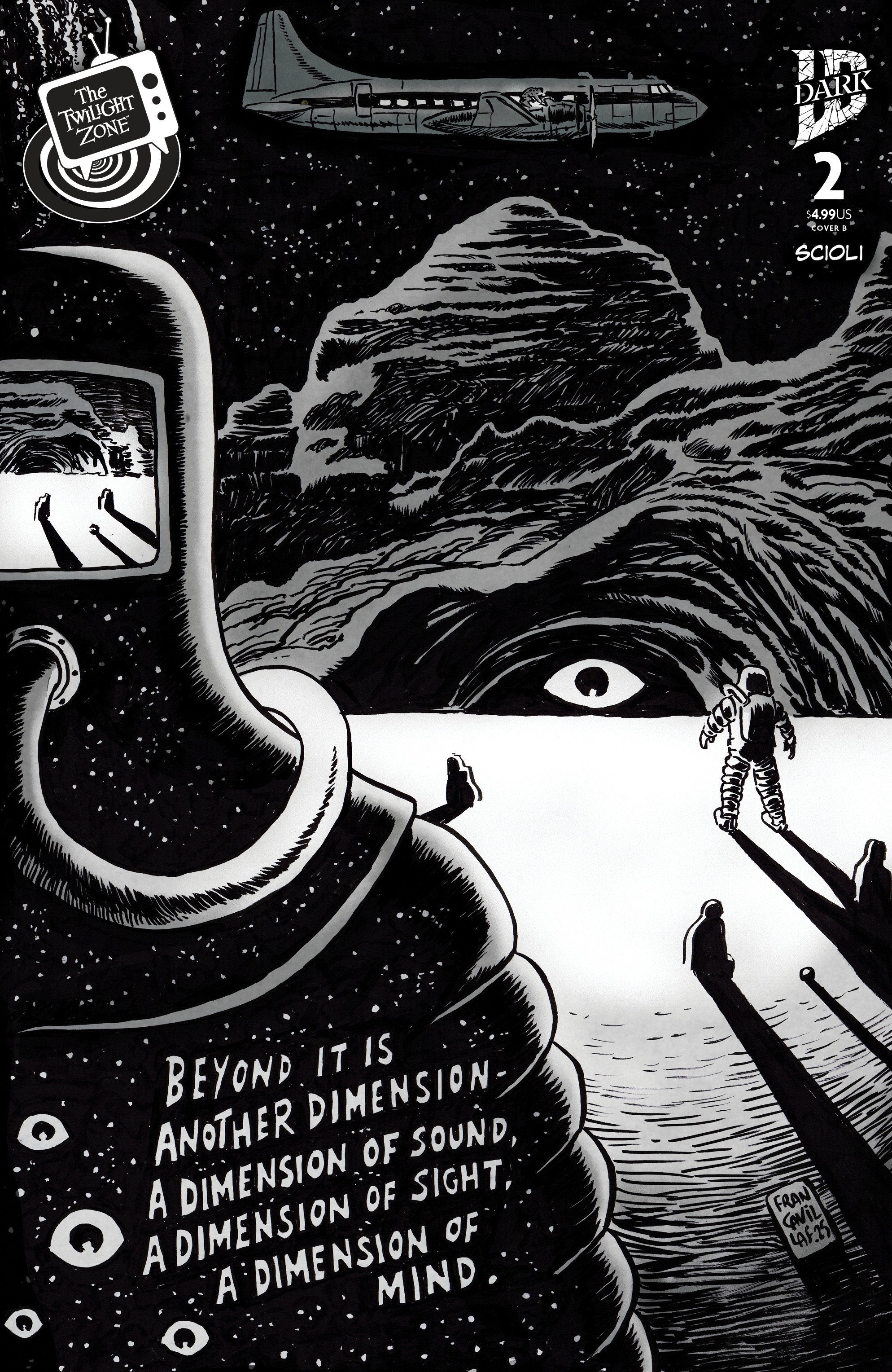 Stock Photo of  The Twilight Zone #2 Variant B (Francavilla Connecting Cover) IDW Publishing Comics sold by Stronghold Collectibles of Acadiana Lafayette, LA