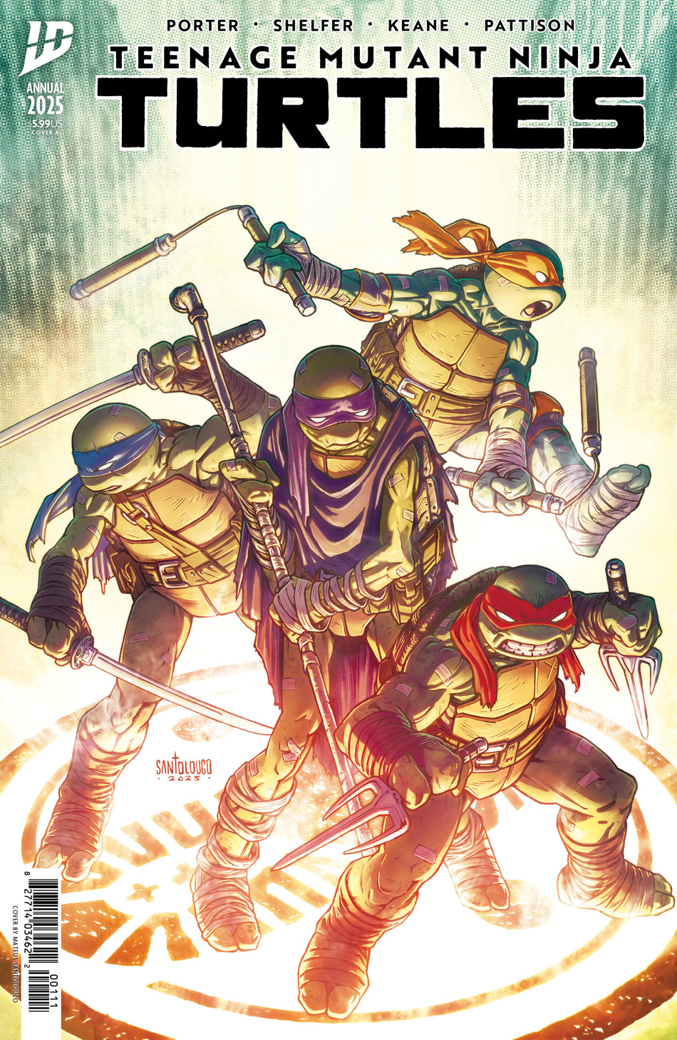 Stock Photo of Teenage Mutant Ninja Turtles: Annual 2025 CVR A Santolouco IDW Publishing Comics sold by Stronghold Collectibles of Acadiana Lafayette, LA