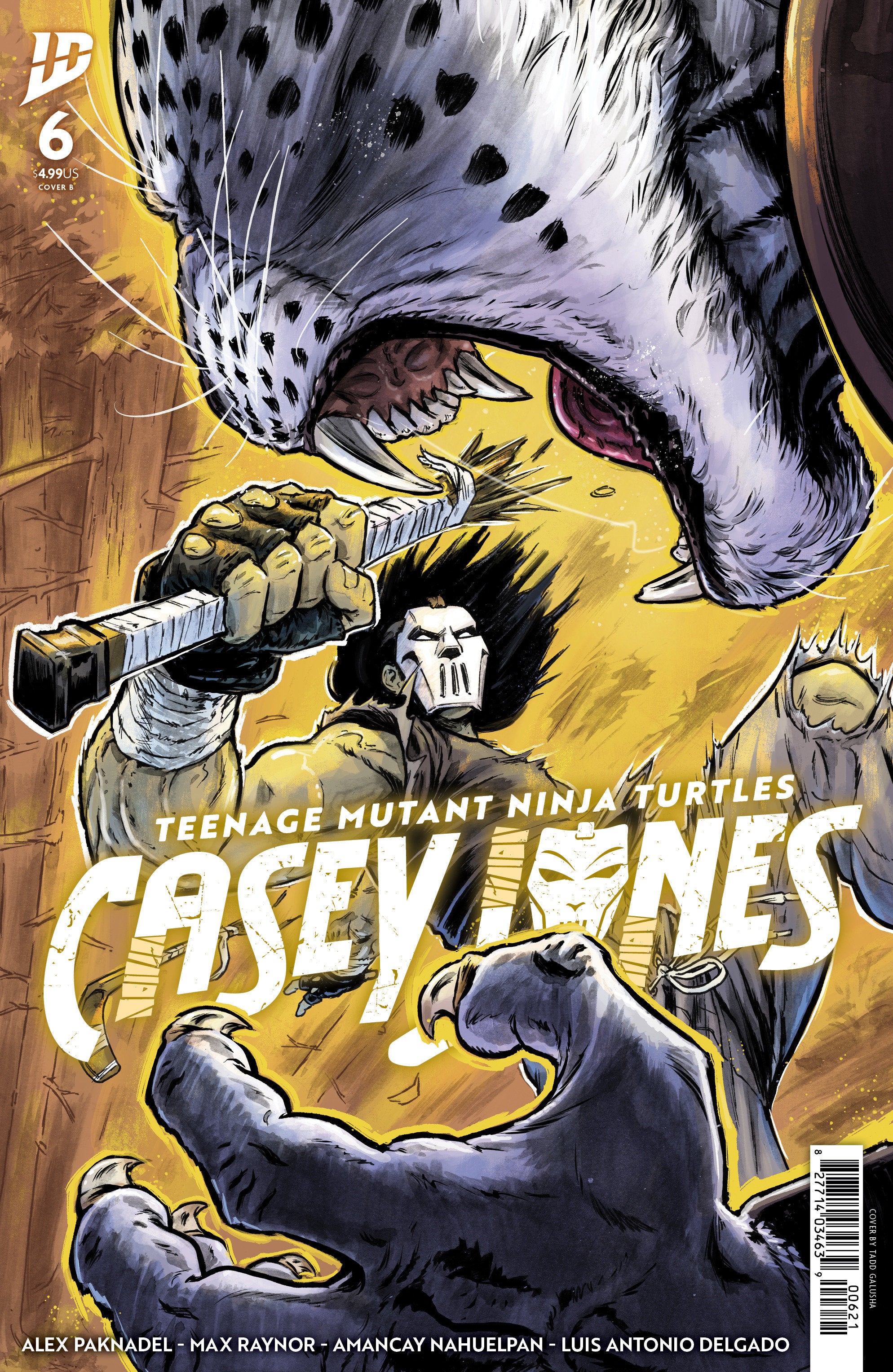 Stock Photo of  Teenage Mutant Ninja Turtles: Casey Jones #6 Variant B (Galusha) IDW Publishing Comics sold by Stronghold Collectibles of Acadiana Lafayette, LA