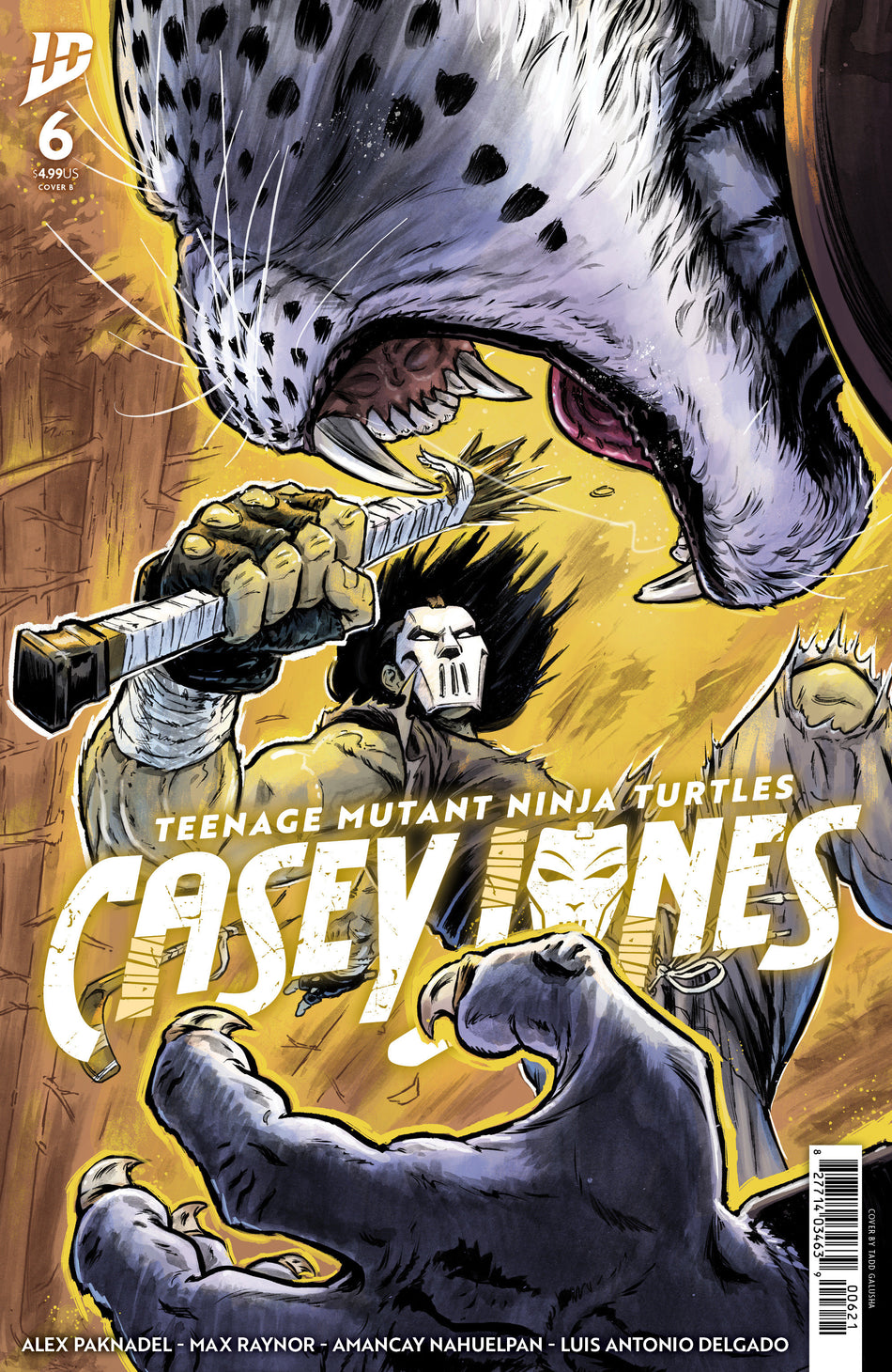 Stock Photo of  Teenage Mutant Ninja Turtles: Casey Jones #6 Variant B (Galusha) IDW Publishing Comics sold by Stronghold Collectibles of Acadiana Lafayette, LA