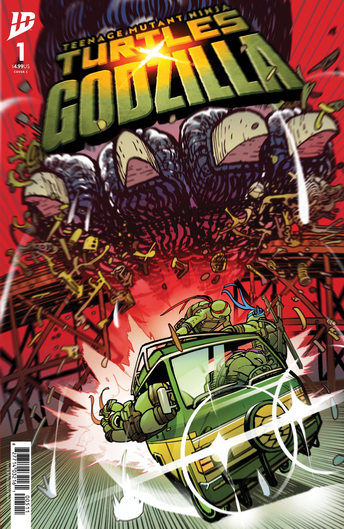 Stock Photo of Teenage Mutant Ninja Turtles X Godzilla #1 Variant C Rivas IDW Publishing Comics sold by Stronghold Collectibles of Acadiana Lafayette, LA