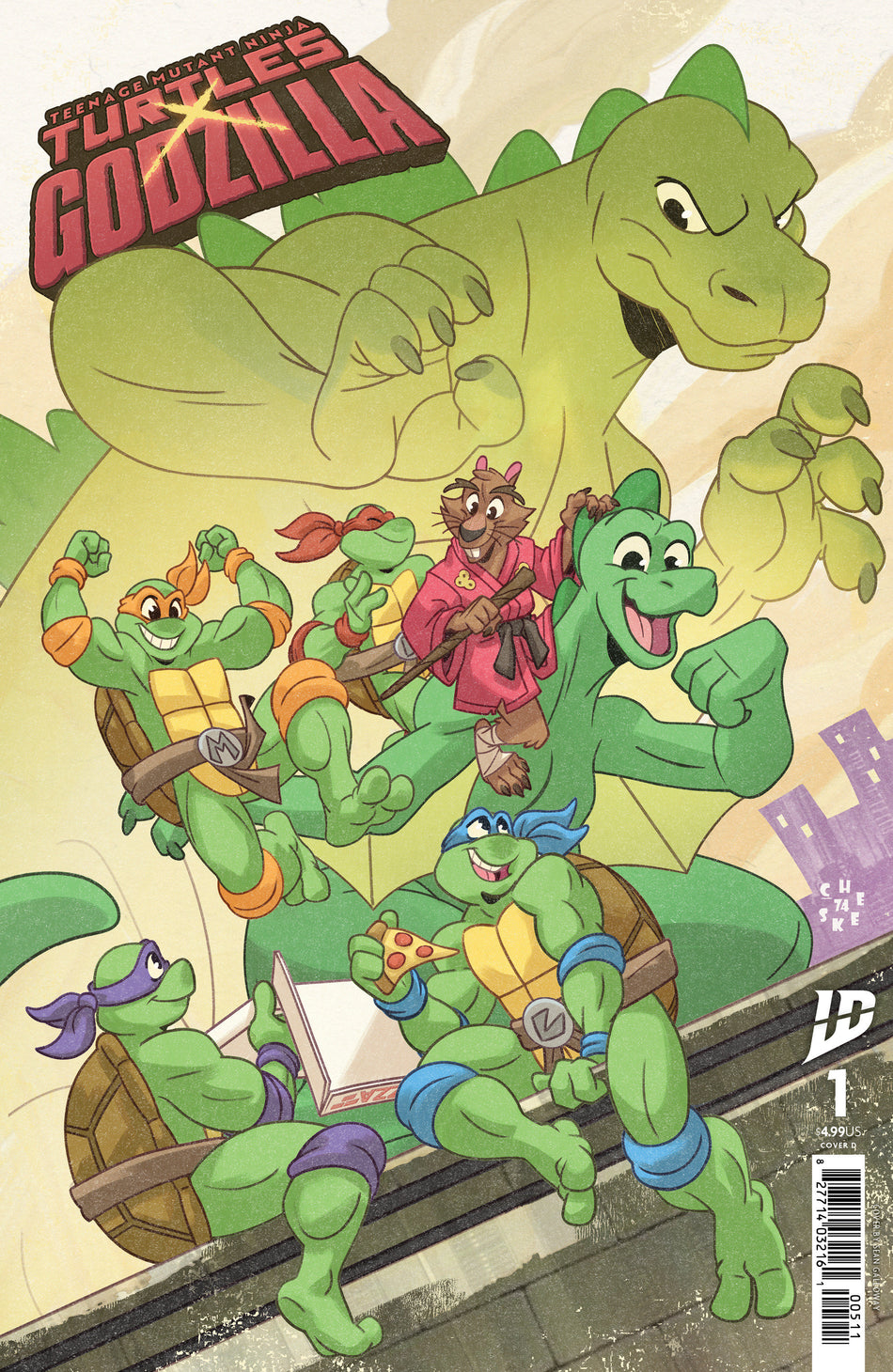Stock Photo of Teenage Mutant Ninja Turtles X Godzilla #1 Variant D Galloway IDW Publishing Comics sold by Stronghold Collectibles of Acadiana Lafayette, LA
