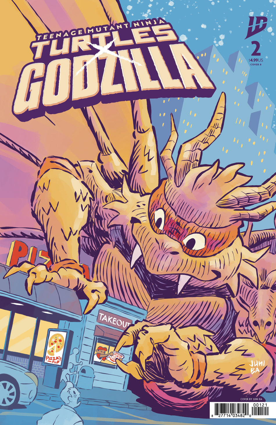 Stock Photo of  Teenage Mutant Ninja Turtles X Godzilla #2 Variant B (Ba) IDW Publishing Comics sold by Stronghold Collectibles of Acadiana Lafayette, LA