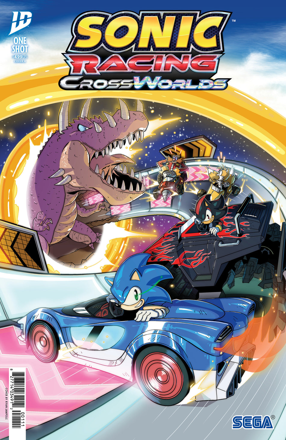 Stock Photo of  Sonic The Hedgehog: Sonic Racing Cross Worlds Cover A (Jampole) IDW Publishing Comics sold by Stronghold Collectibles of Acadiana Lafayette, LA