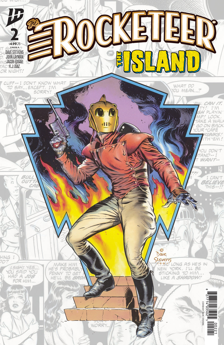 Stock Photo of  The Rocketeer: The Island #2 Variant B (Stevens) IDW Publishing Comics sold by Stronghold Collectibles of Acadiana Lafayette, LA