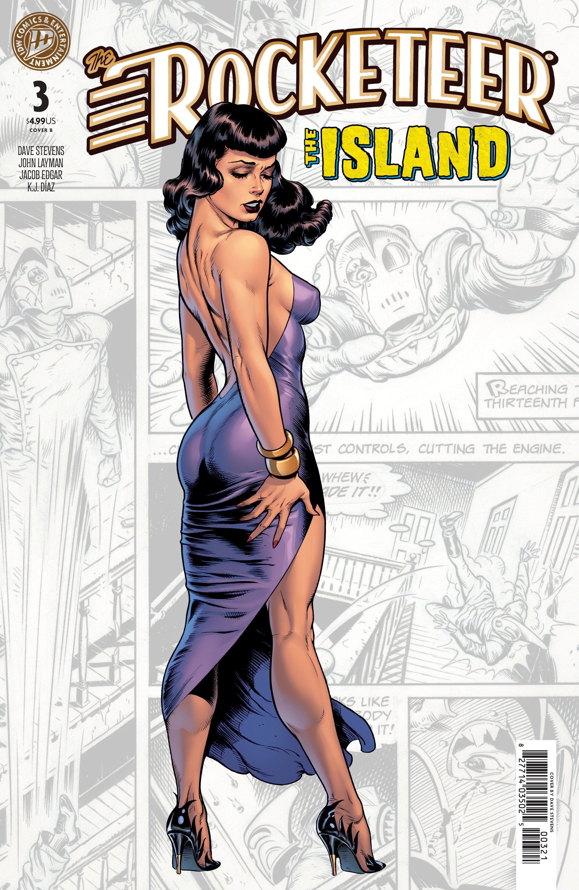 Stock Photo of  The Rocketeer: The Island #3 Variant B (Stevens) IDW Publishing Comics sold by Stronghold Collectibles of Acadiana Lafayette, LA