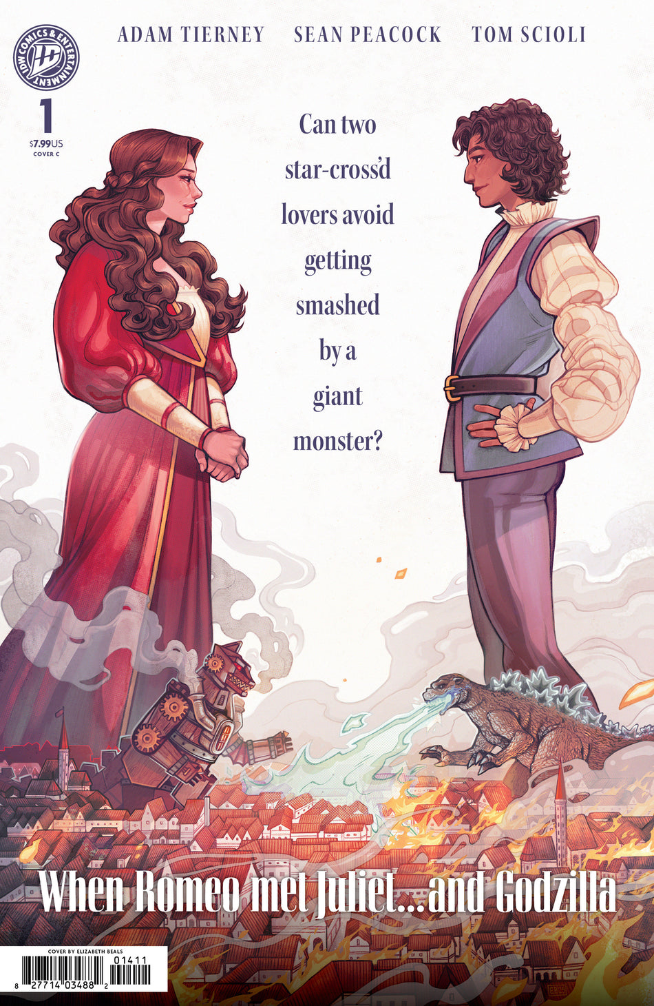 Stock Photo of  Godzillas Monsterpiece Theatre Presents: Romeo & Juliet & Godzilla Variant C (Beals Movie Homage Cover) IDW Publishing Comics sold by Stronghold Collectibles of Acadiana Lafayette, LA