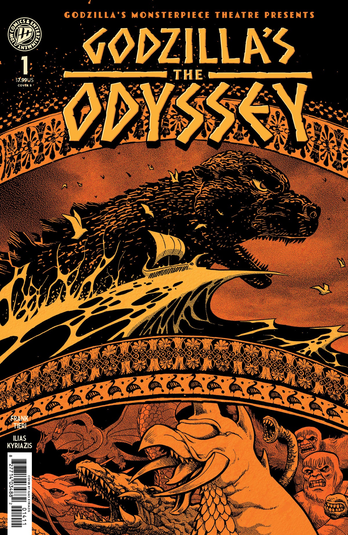 Stock Photo of  Godzilla’s Monsterpiece Theatre Presents: Godzilla’s The Odyssey Variant B (Kyriazis) IDW Publishing Comics sold by Stronghold Collectibles of Acadiana Lafayette, LA