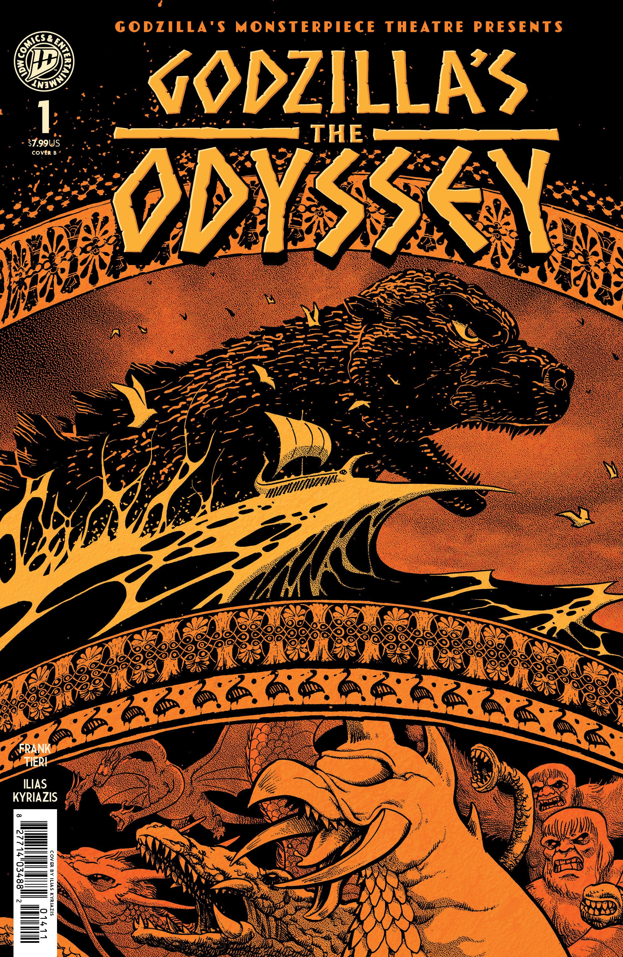 Stock Photo of  Godzilla’s Monsterpiece Theatre Presents: Godzilla’s The Odyssey Variant B (Kyriazis) IDW Publishing Comics sold by Stronghold Collectibles of Acadiana Lafayette, LA