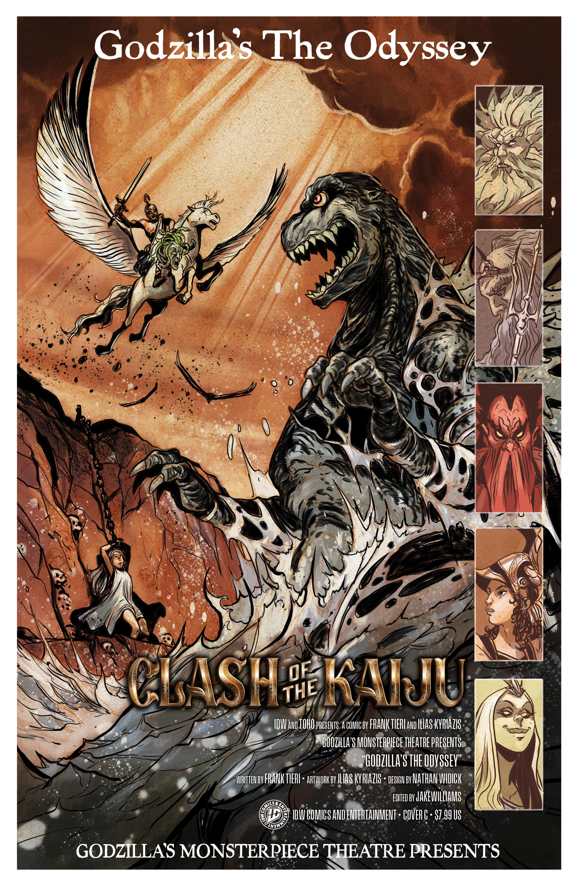Stock Photo of  Godzilla’s Monsterpiece Theatre Presents: Godzilla’s The Odyssey Variant C (Tunica Movie Homage Cover) IDW Publishing Comics sold by Stronghold Collectibles of Acadiana Lafayette, LA
