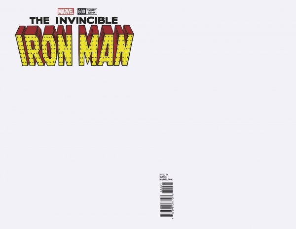 INVINCIBLE IRON MAN #600 BLANK VAR LEG