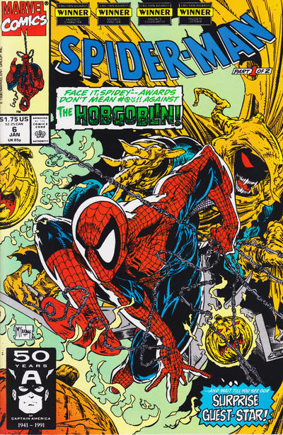 Spider-Man 1990 #6 Direct ed. - high grade - $6.99